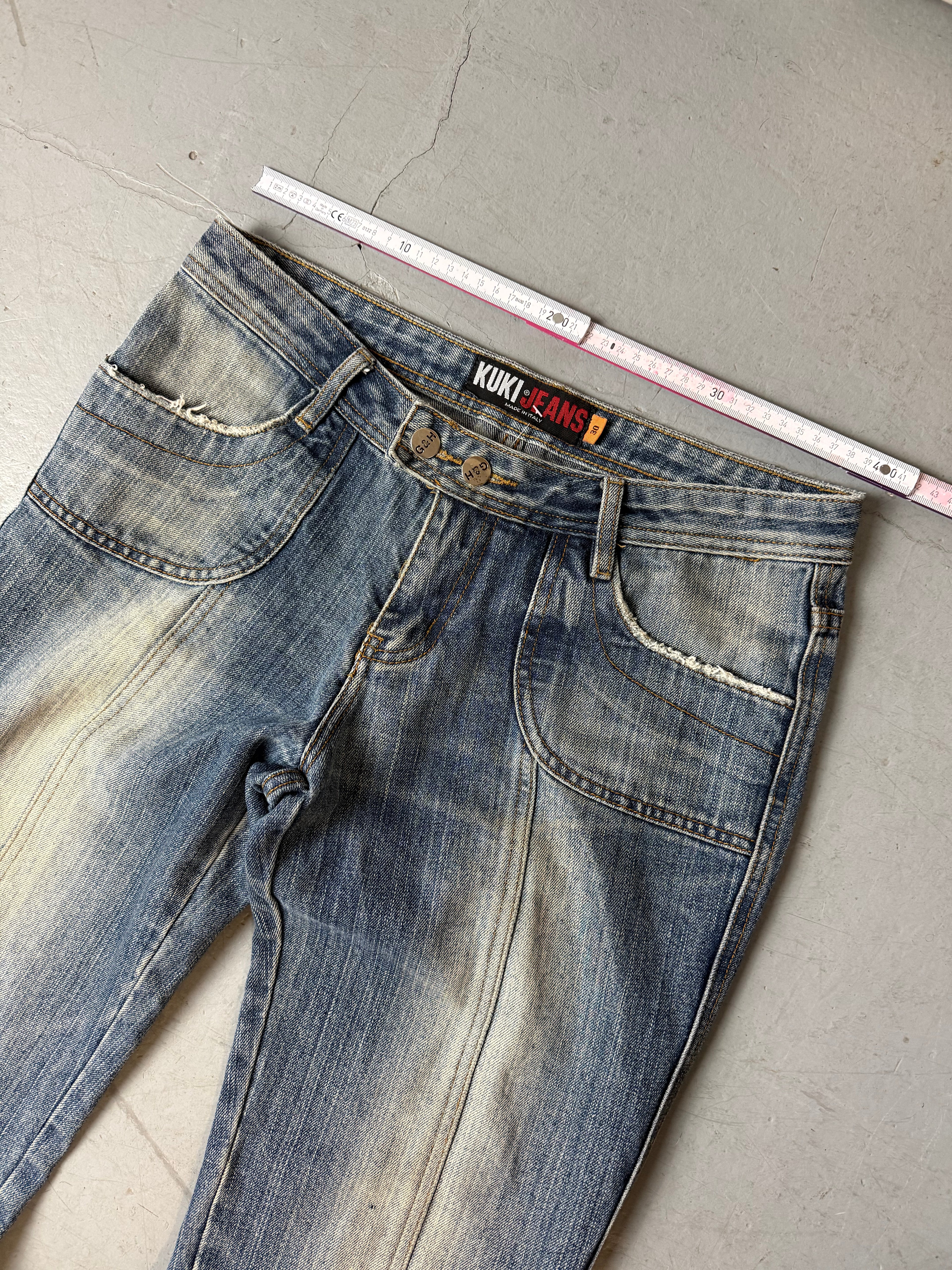 Vintage Kuki Jeans Low Waist Straight Leg Jeans. Y2K Second Hand 2000s Fashion