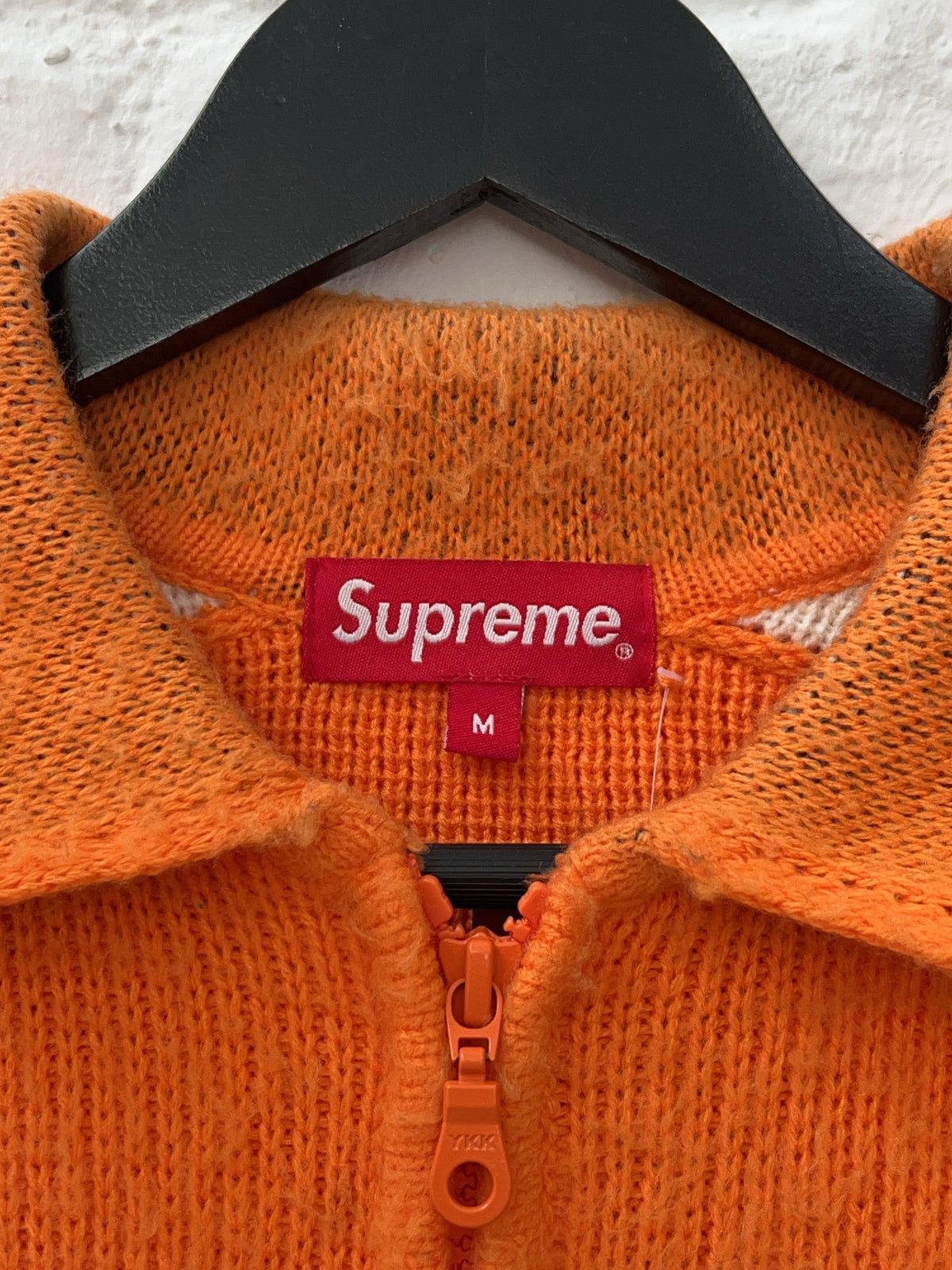 Supreme Mohair Zip Up Jacke Orange (M)