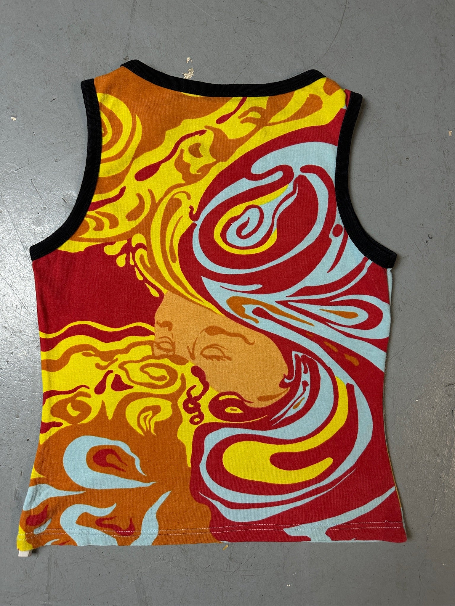 Produktbild von Vintage Madonna Colorful Tank Top von hinten