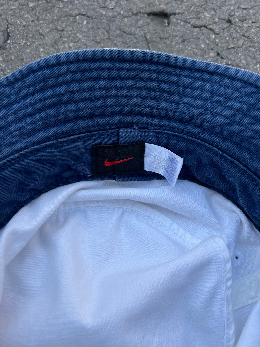 Vintage Nike White Bucket Hat