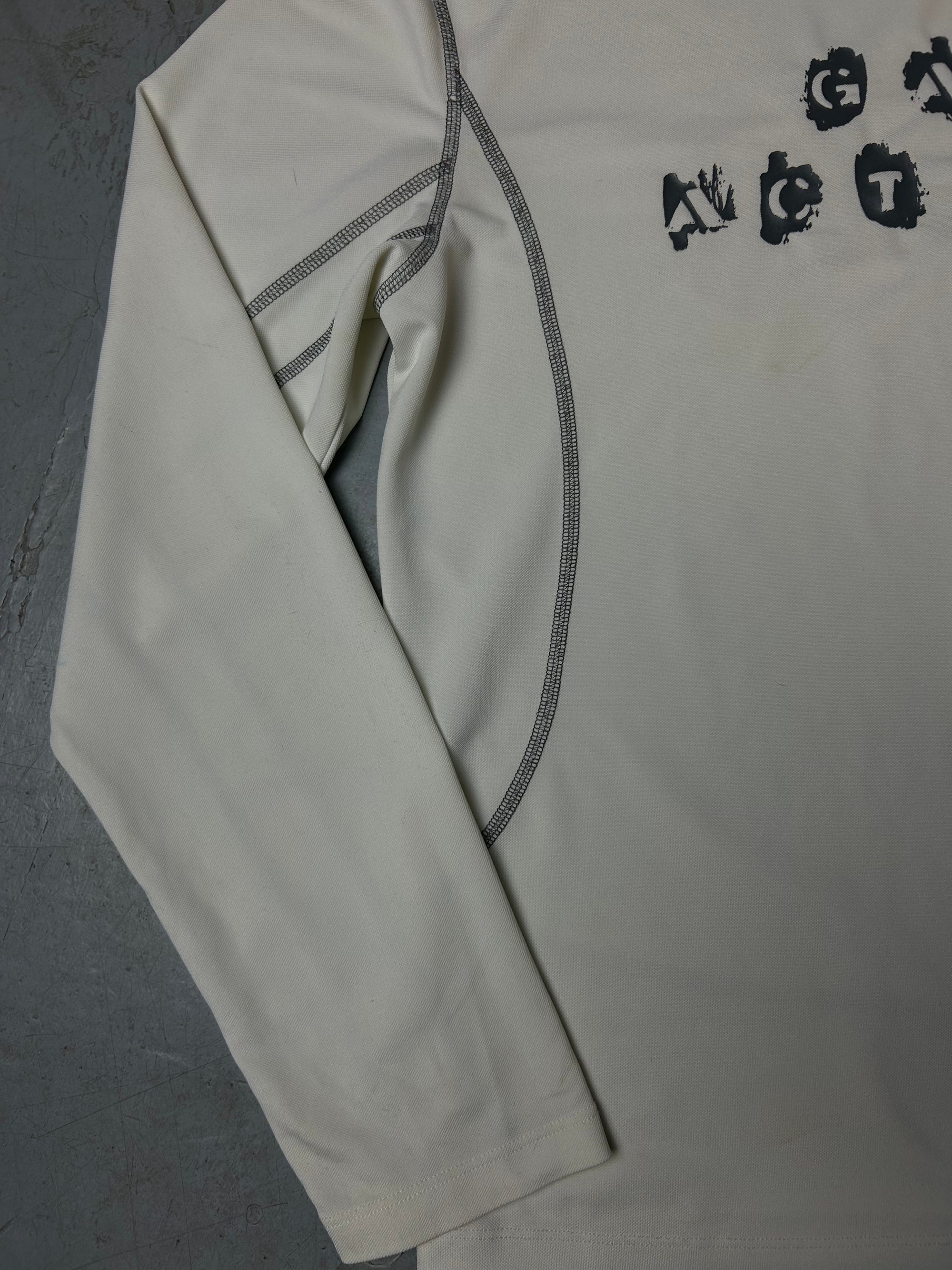 Vintage GAS White Printed Longsleeve S