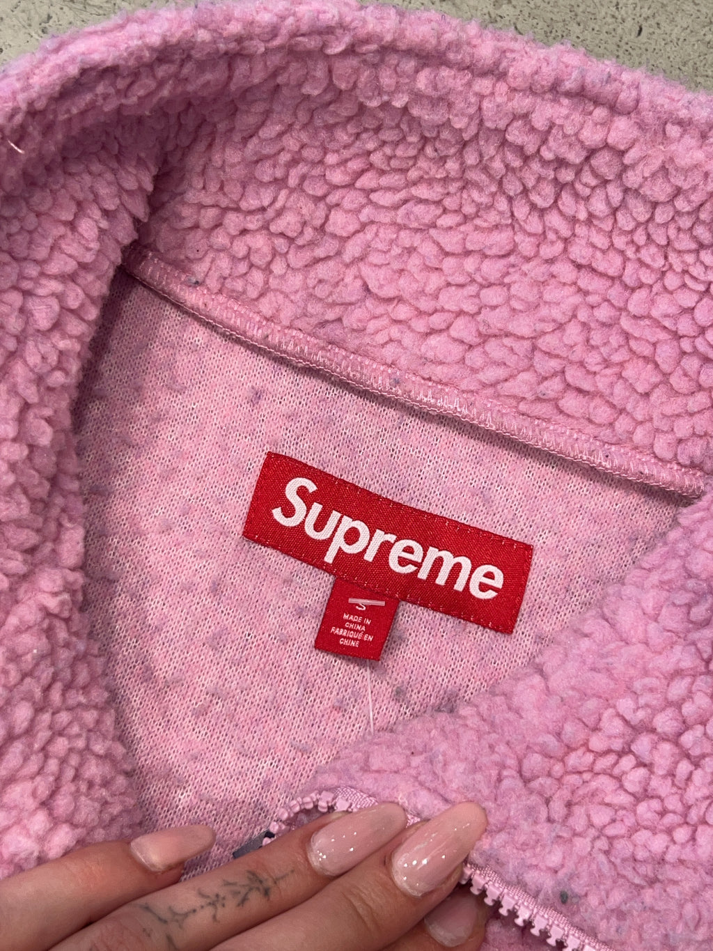Vintage Supreme FW23 Arc Half Zip Fleece Sweater (S)