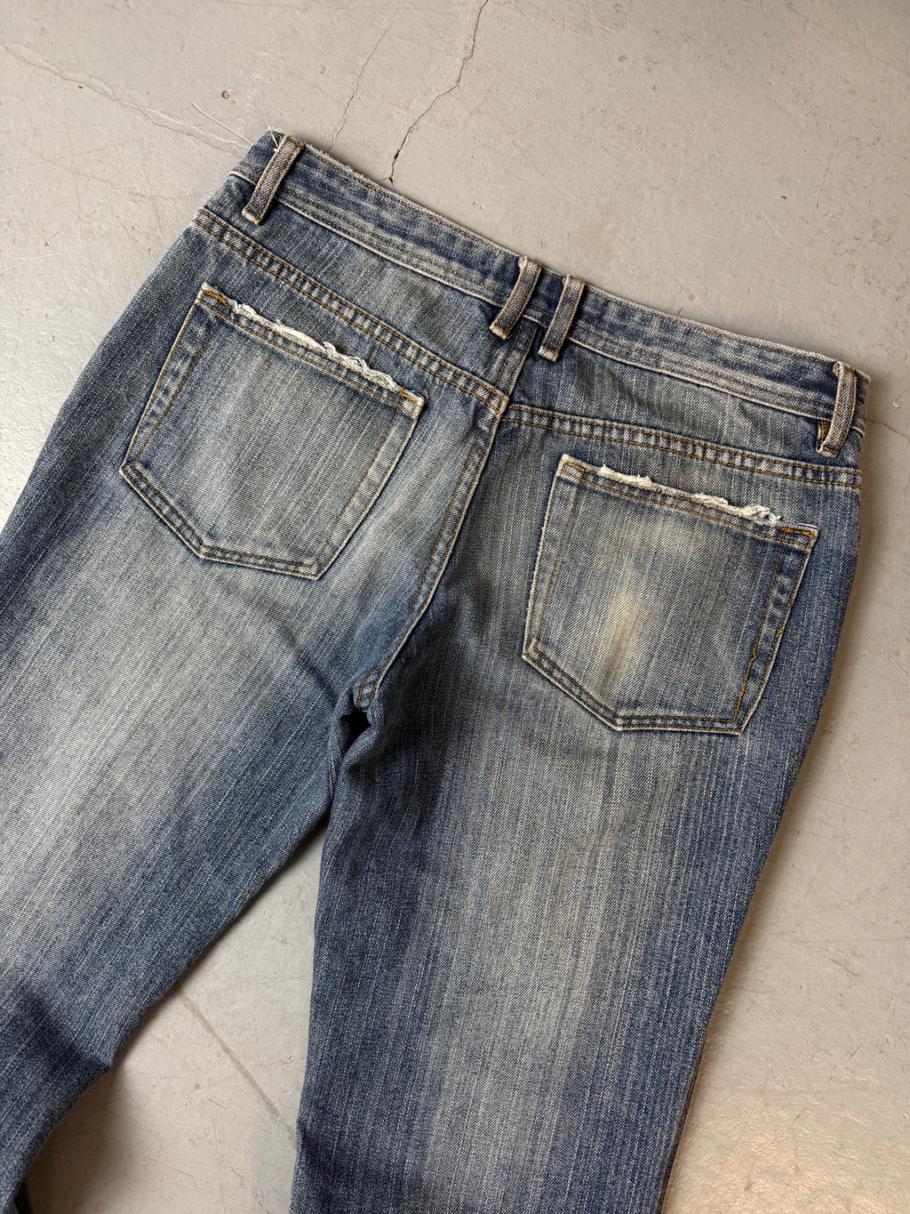 Vintage Kuki Jeans Low Waist Straight Leg Jeans. Y2K Second Hand 2000s Fashion