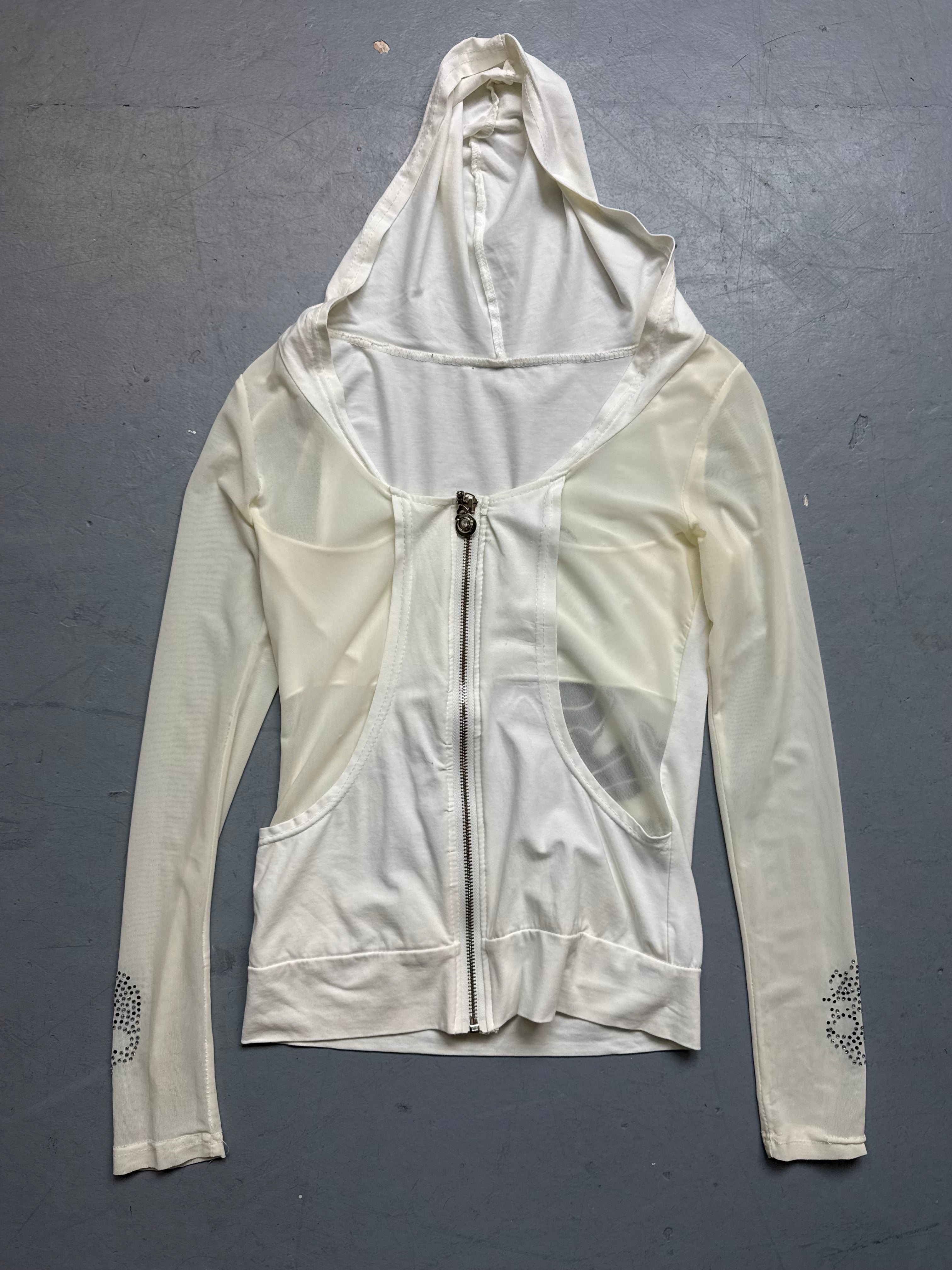 Vintage Glitter Skull Zip Up Hoodie for women. Y2K Second Hand 2000s Fashion 