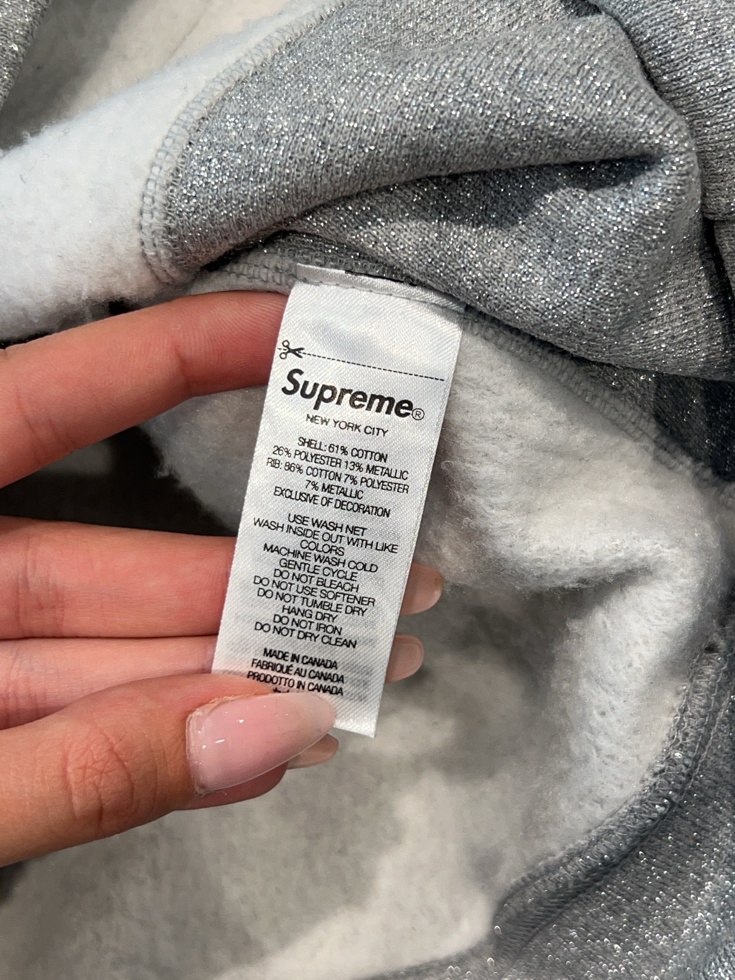 Vintage Supreme SS23 Glitter Arc Hoodie (L)