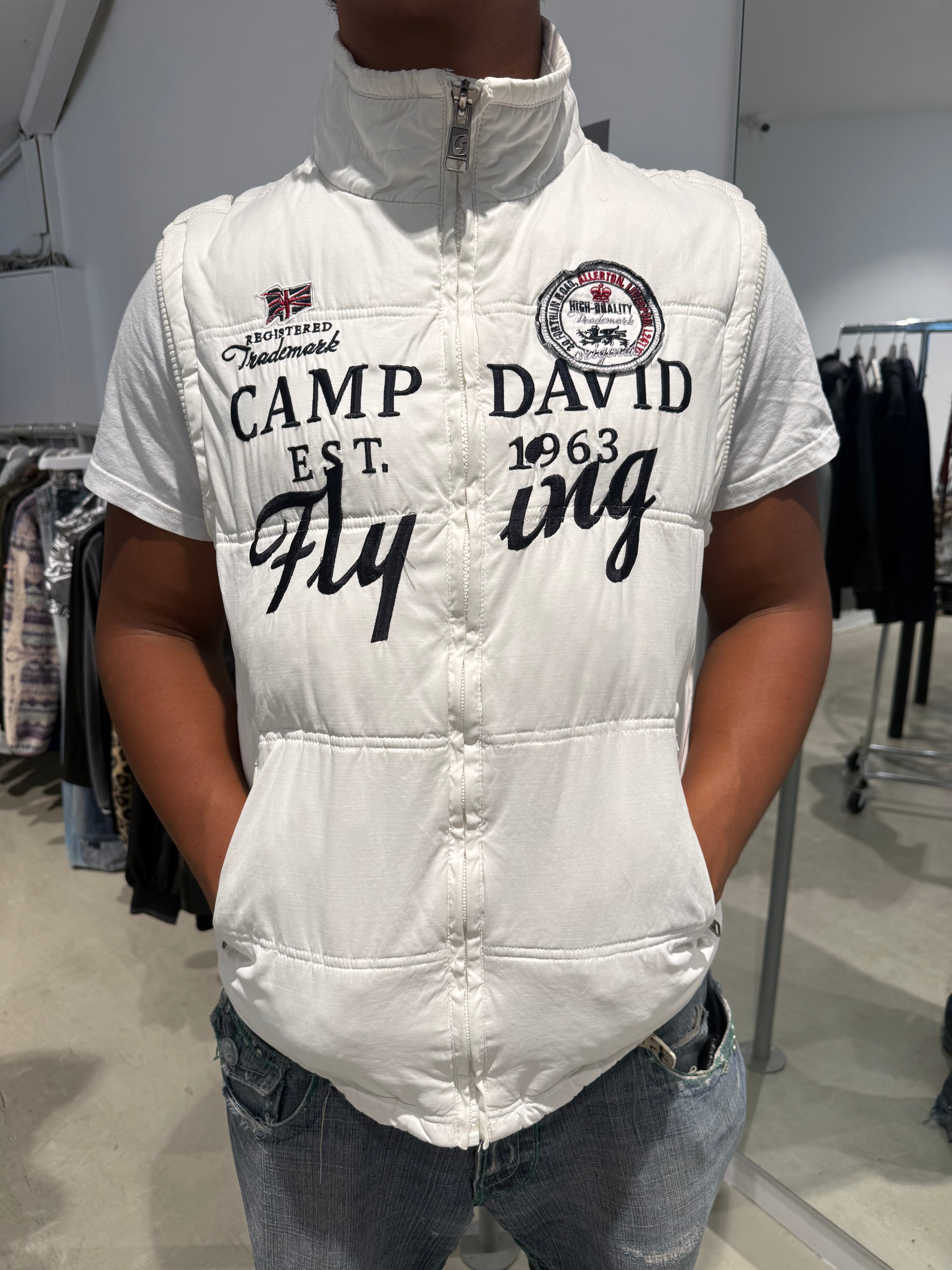 Vintage Camp David Puffer Vest (M)
