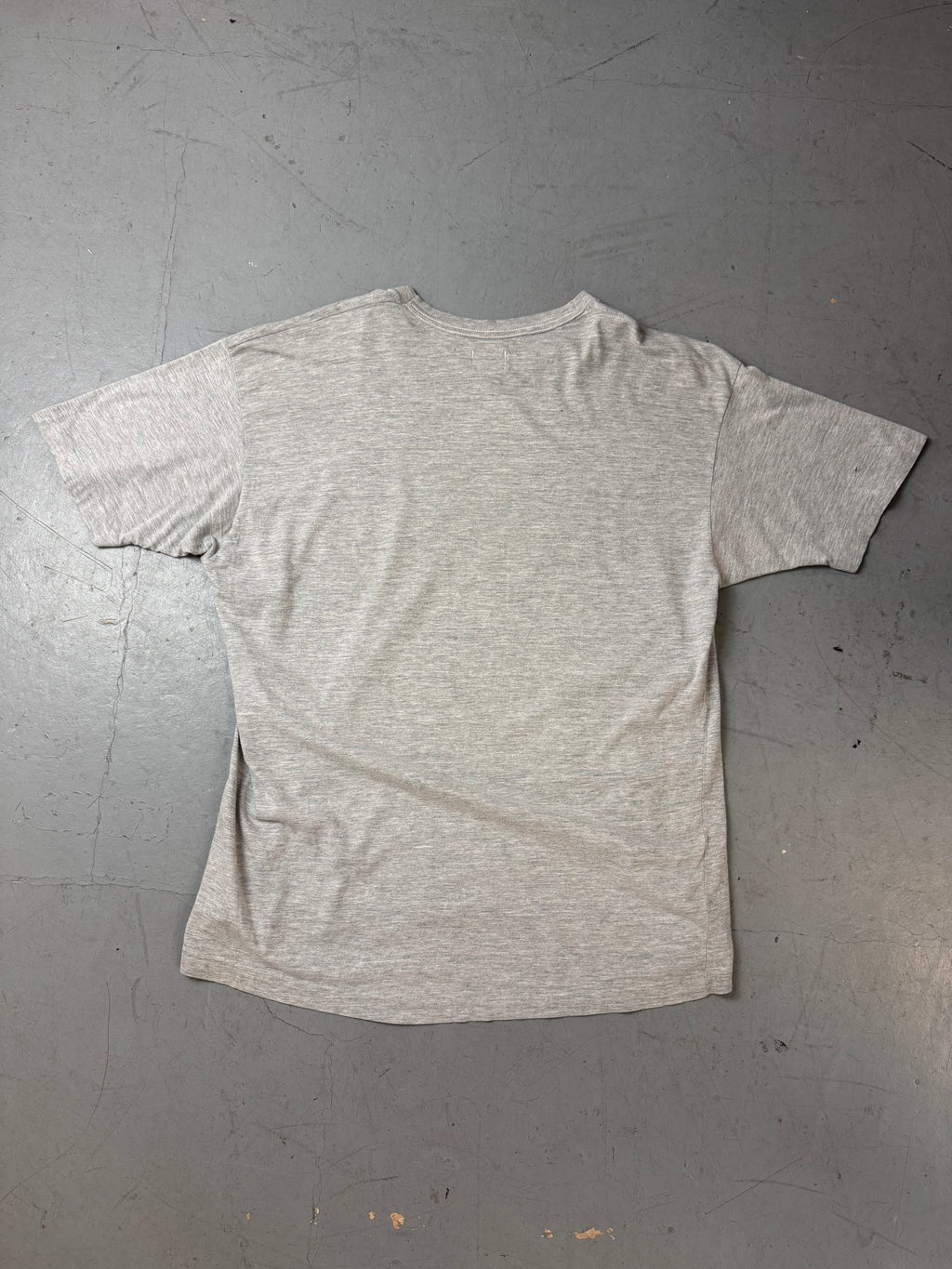 Vintage Schott USA Grey Printed T-Shirt für Herren. Secondhand Y2K 2000s Fashion