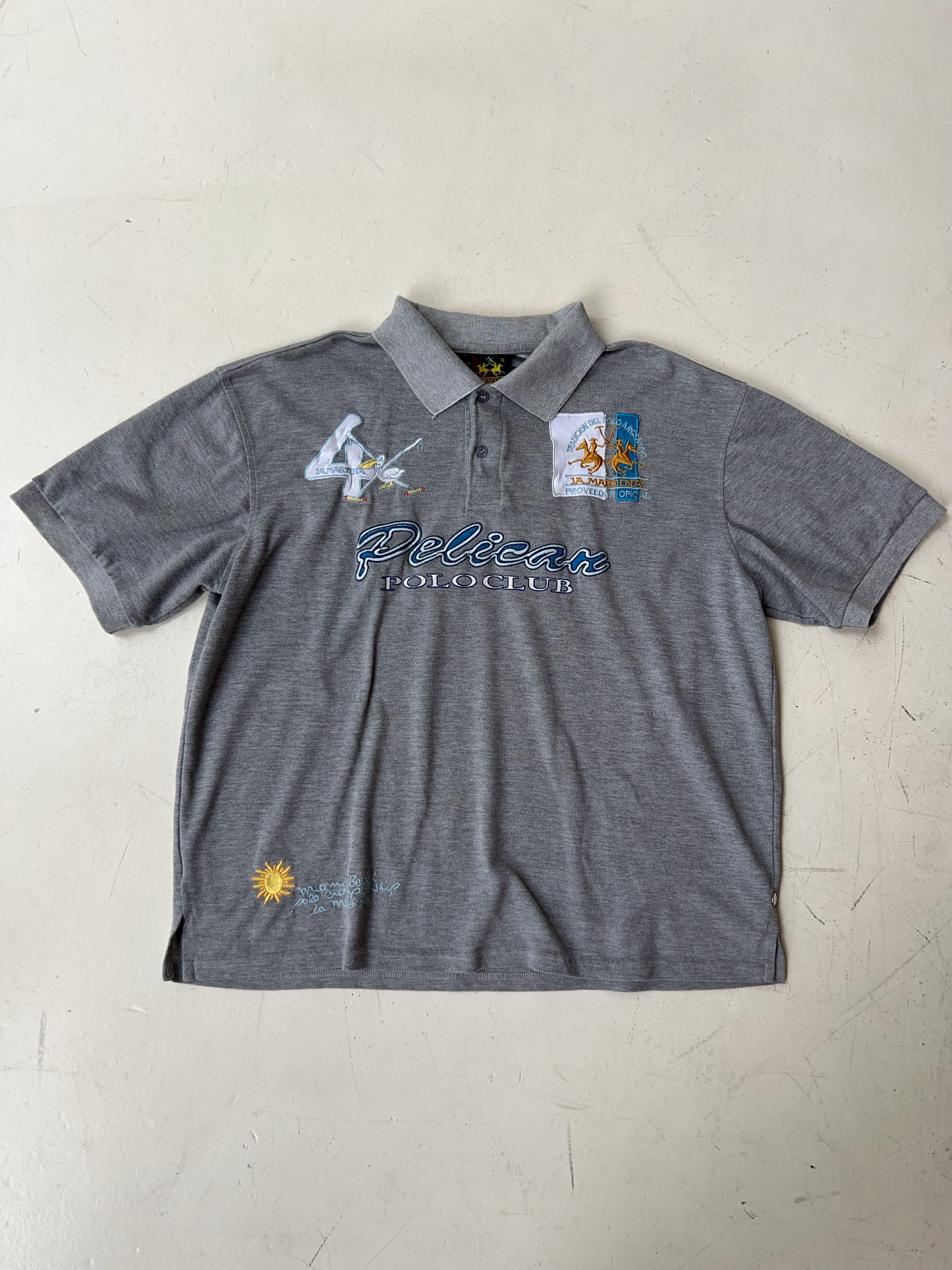 Vintage La Martina Grey Poloshirt (XL)
