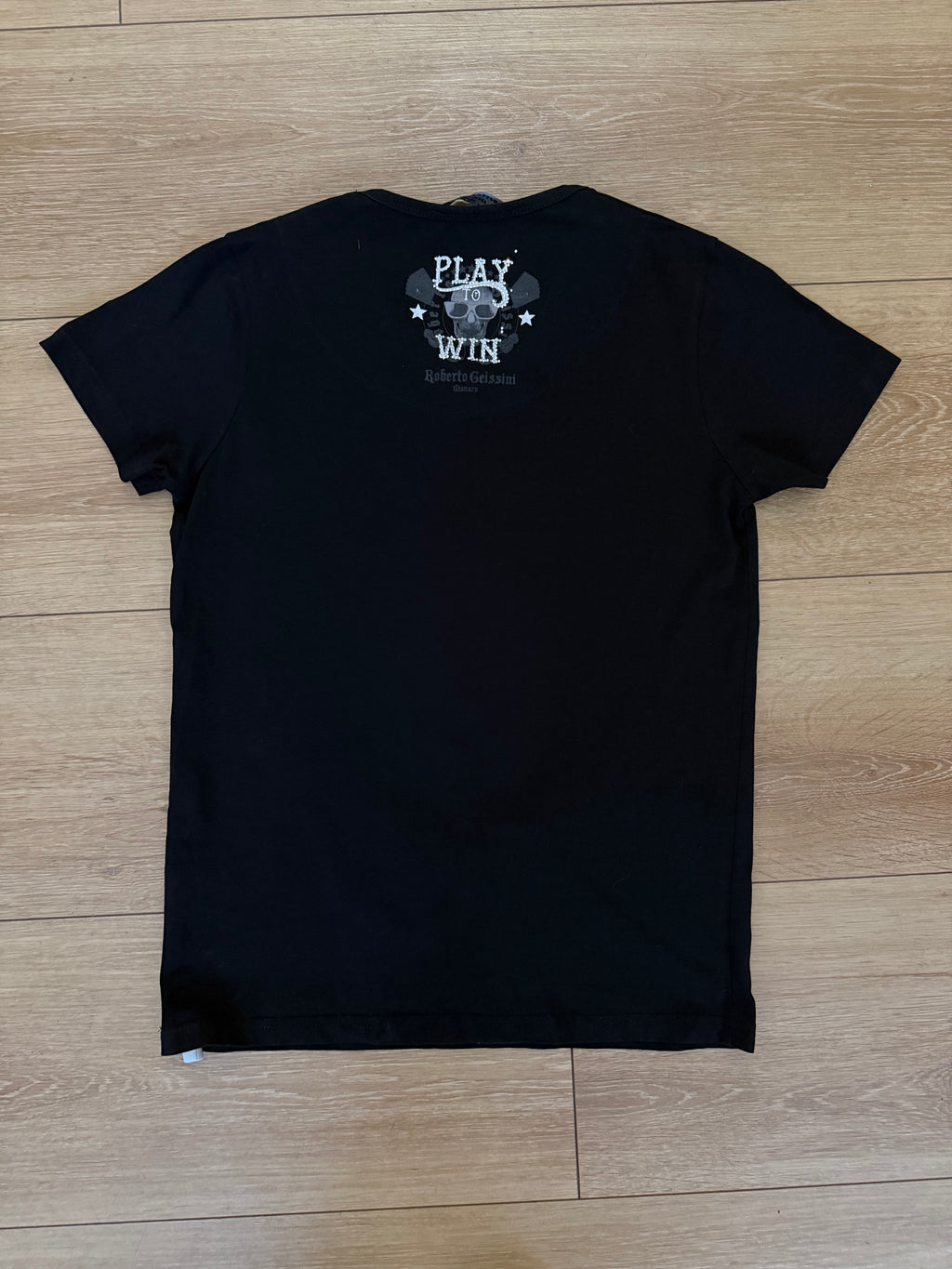 Produktbild Vintage Roberto Geissini Rhinestone T-Shirt von hinten 