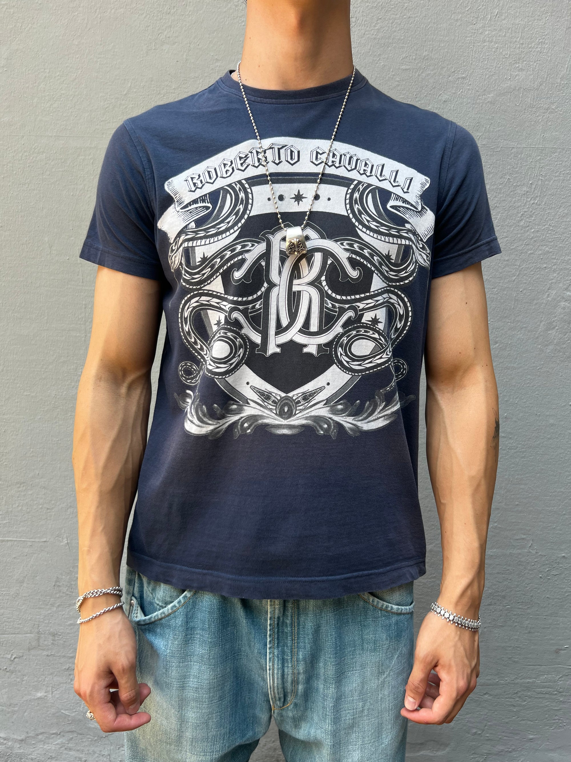Vintage Roberto Cavalli Printed Tee S/M