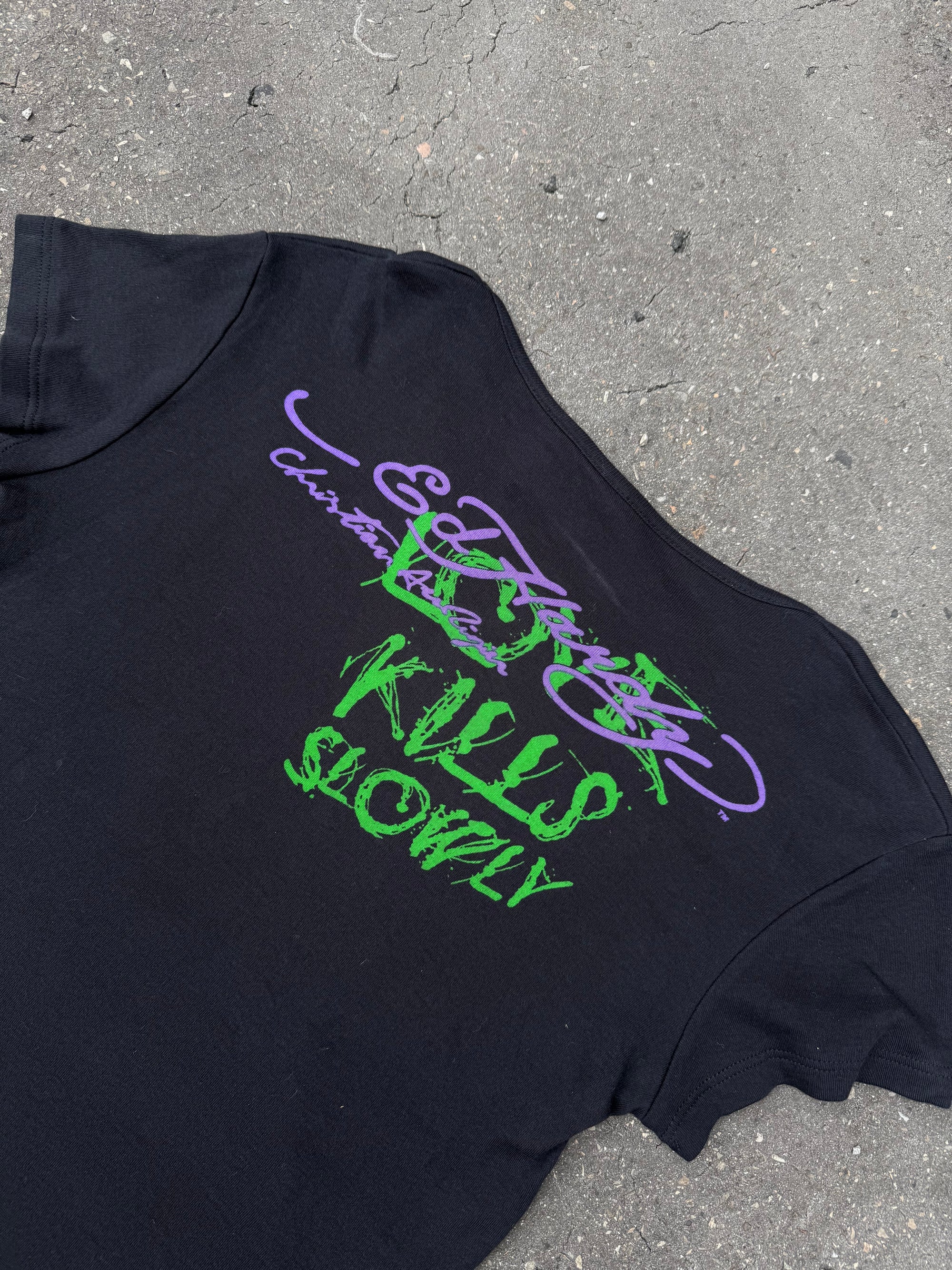 Vintage Ed Hardy Love Kills Slowly Printed T-Shirt S/M
