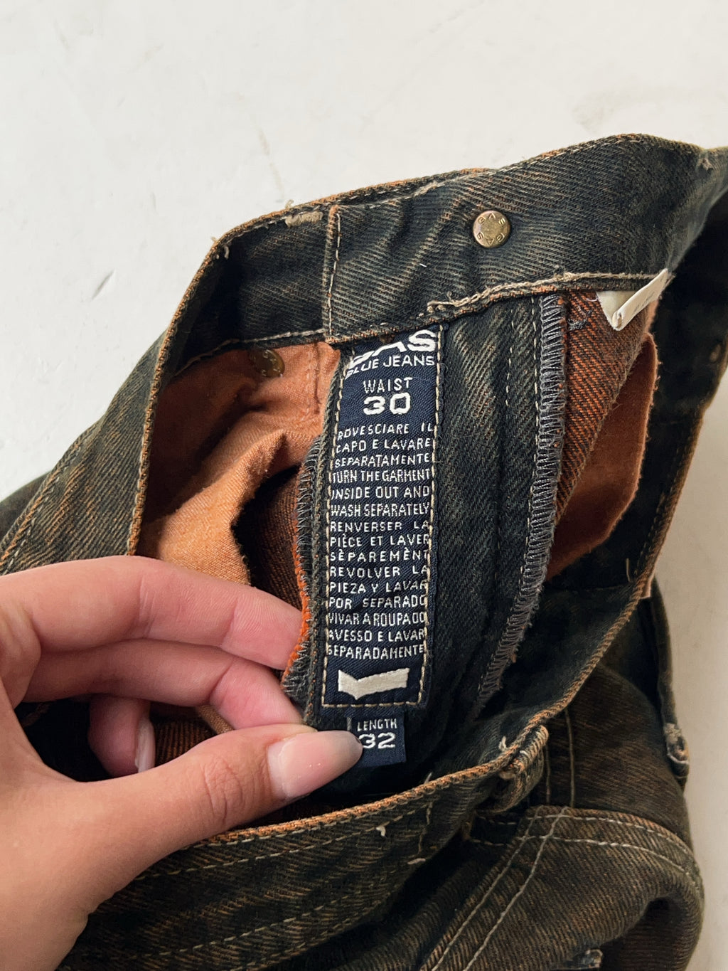 Vintage GAS Brown Flared Jeans (M)
