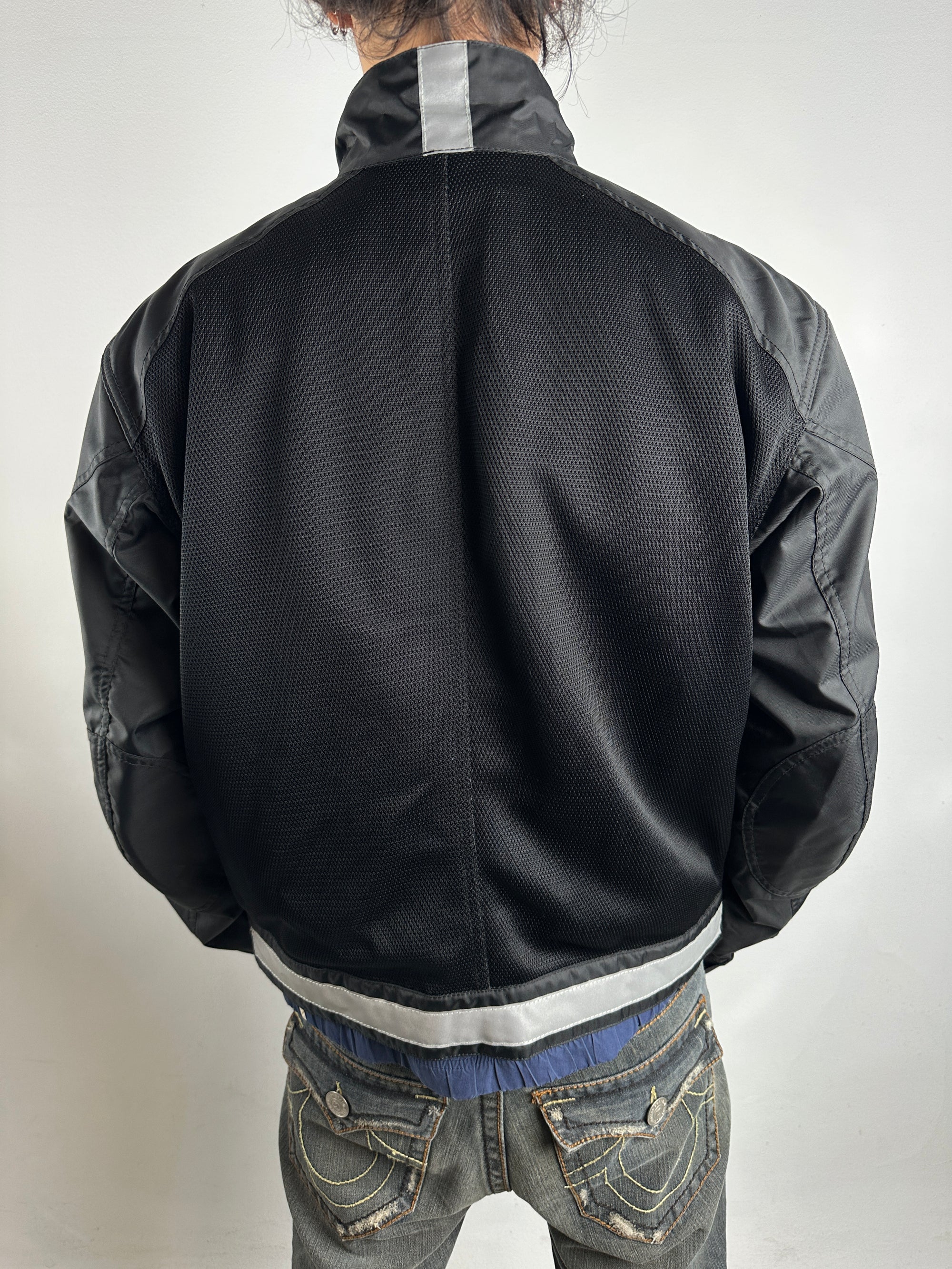 Tragebild von Vintage Black Belstaff Jacket M/L von hinten