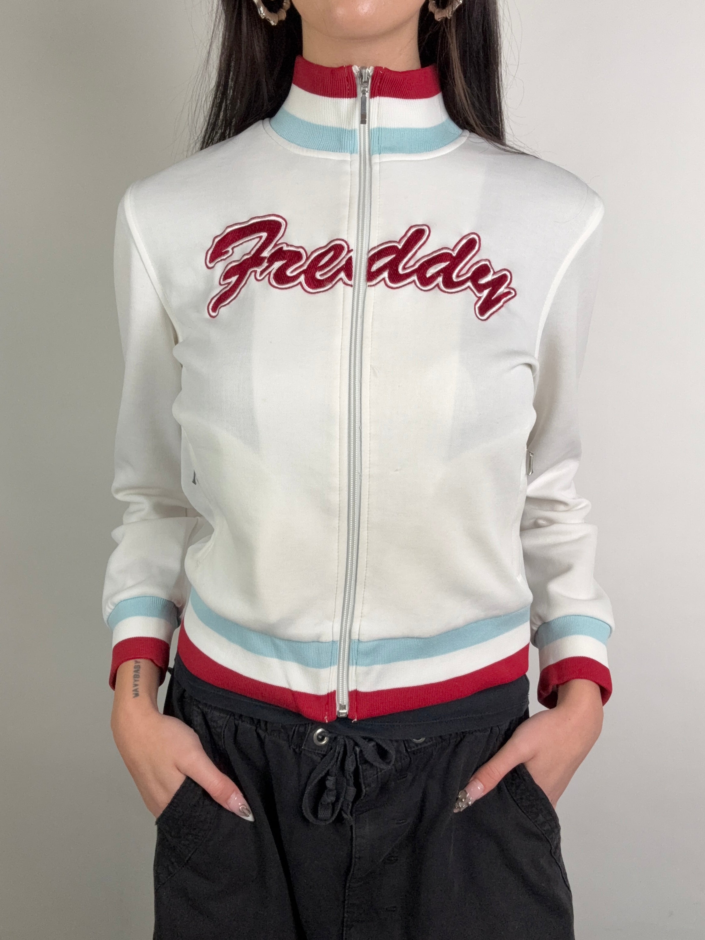 Tragebild von Vintage Freddy Track Jacket S von vorne 