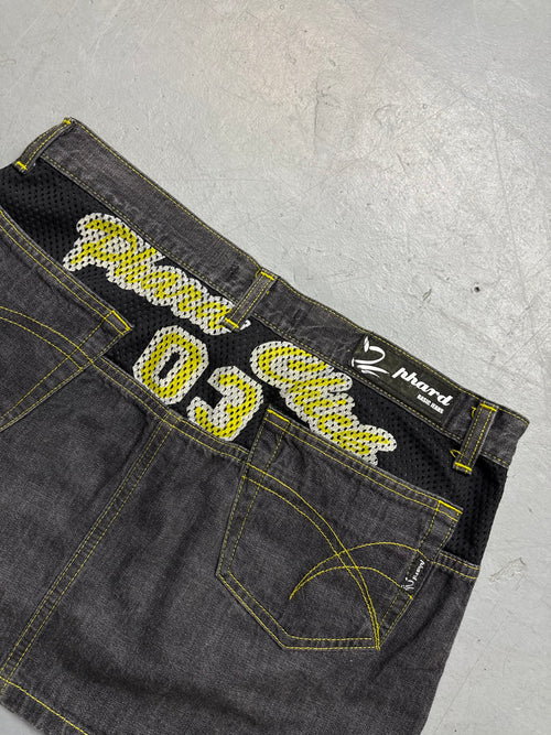 Vintage Phard Hybrid Denim Mini Skirt M