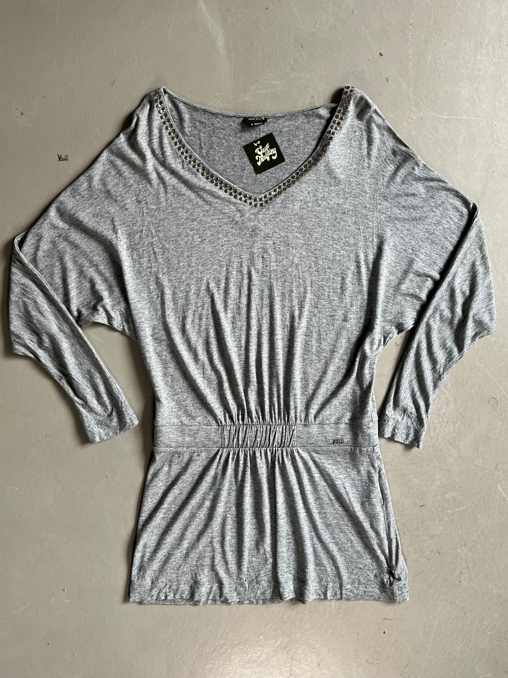 Vintage Grey Miss Sixty Long Sleeve Oversized Dress S/M