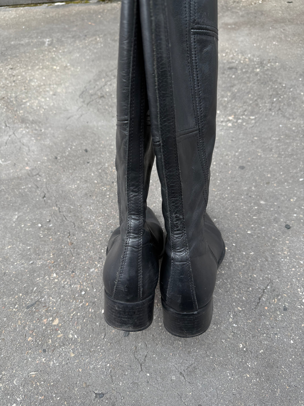 Vintage Nero Giardini Black Leather Boots 37,5