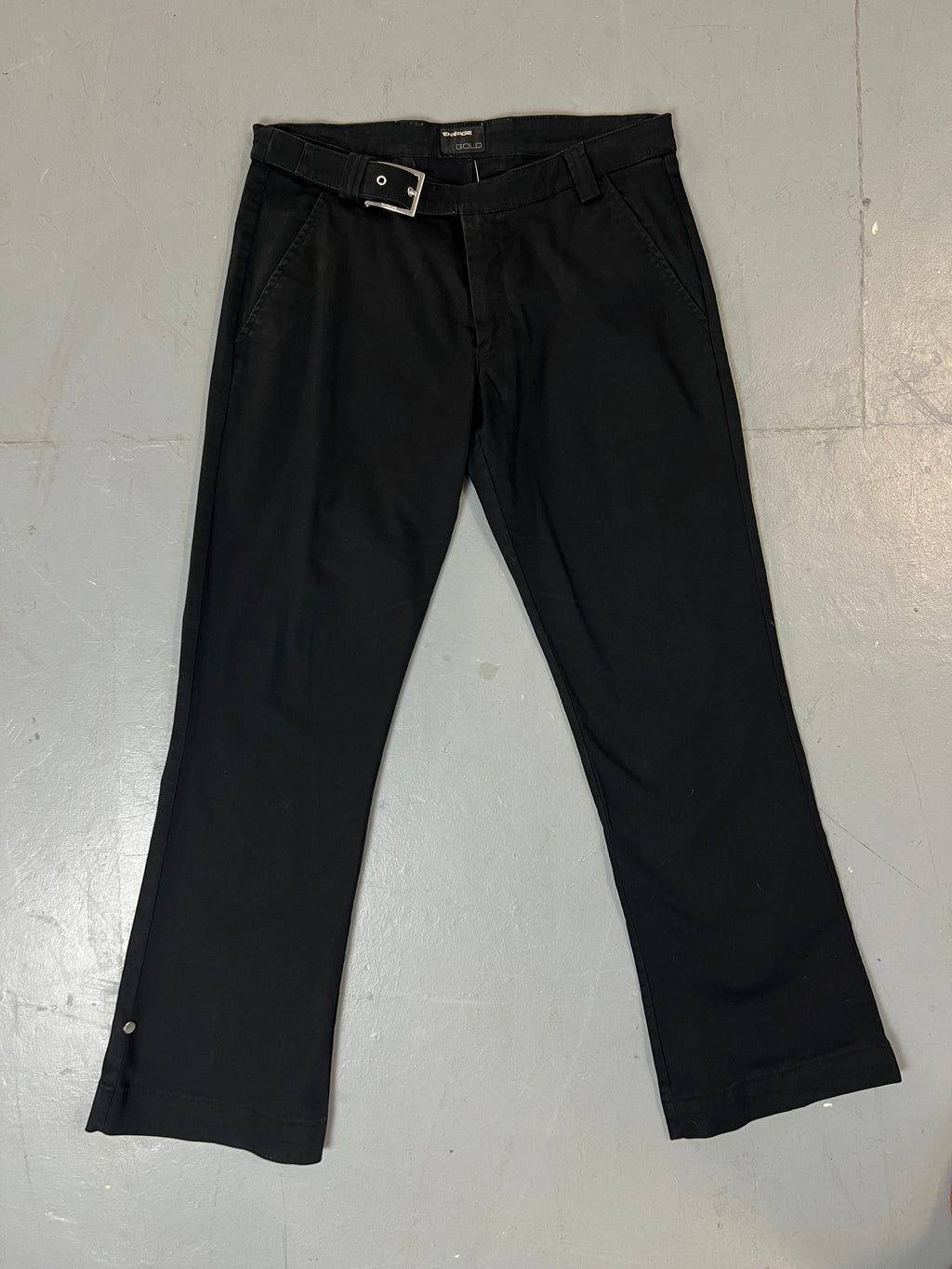 Vintage Energie Black Belt Pants M/L