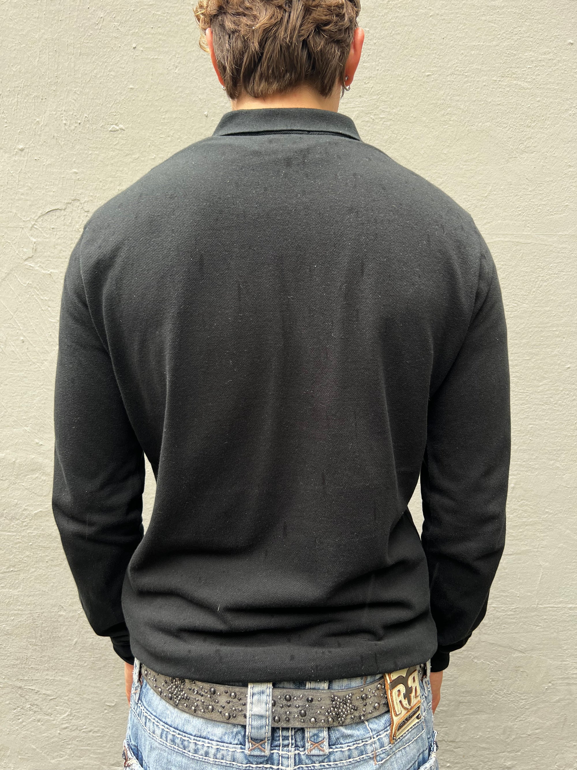 Vintage Black Polo Ralph Lauren Longsleeve M
