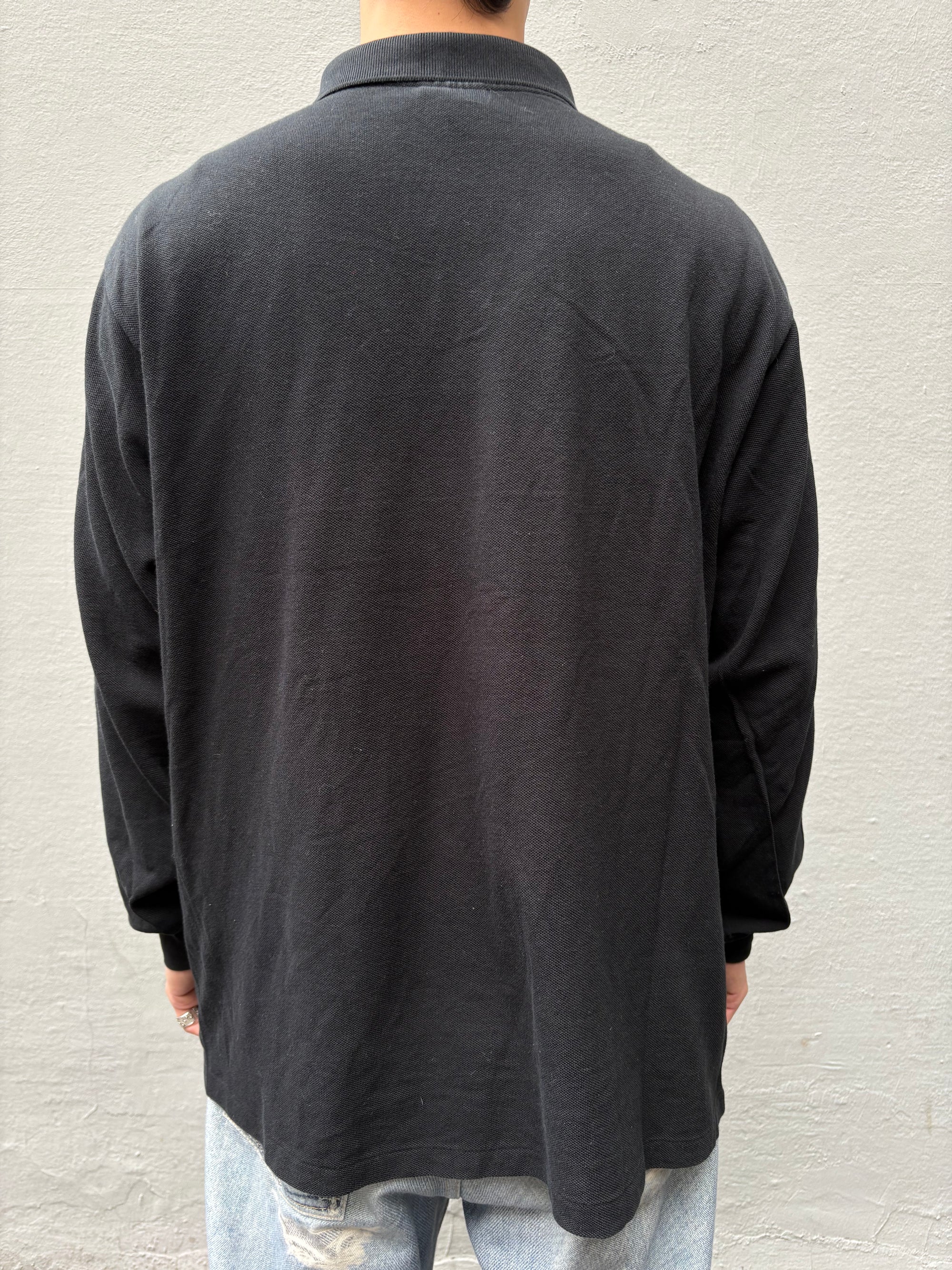 Vintage Black Lacoste Polo Longsleeve L/XL