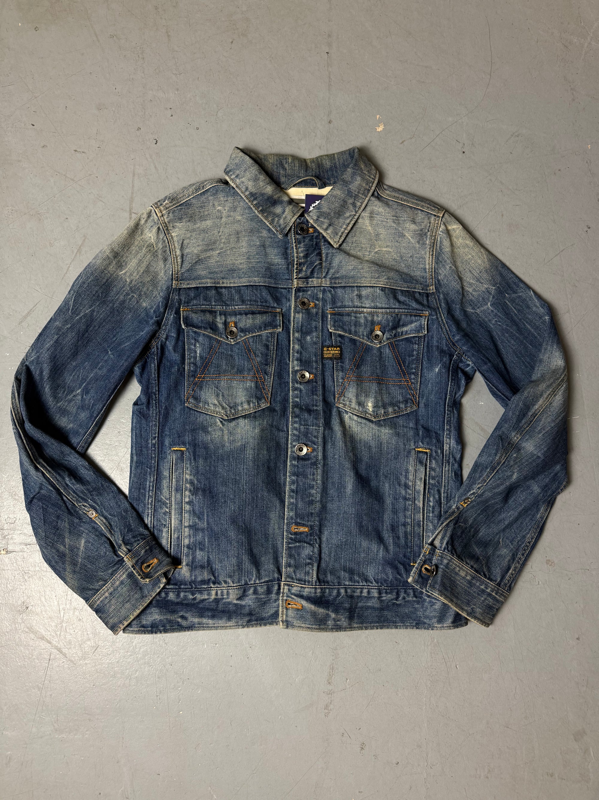 Vintage G-Star Raw Washed Denim Jacket M