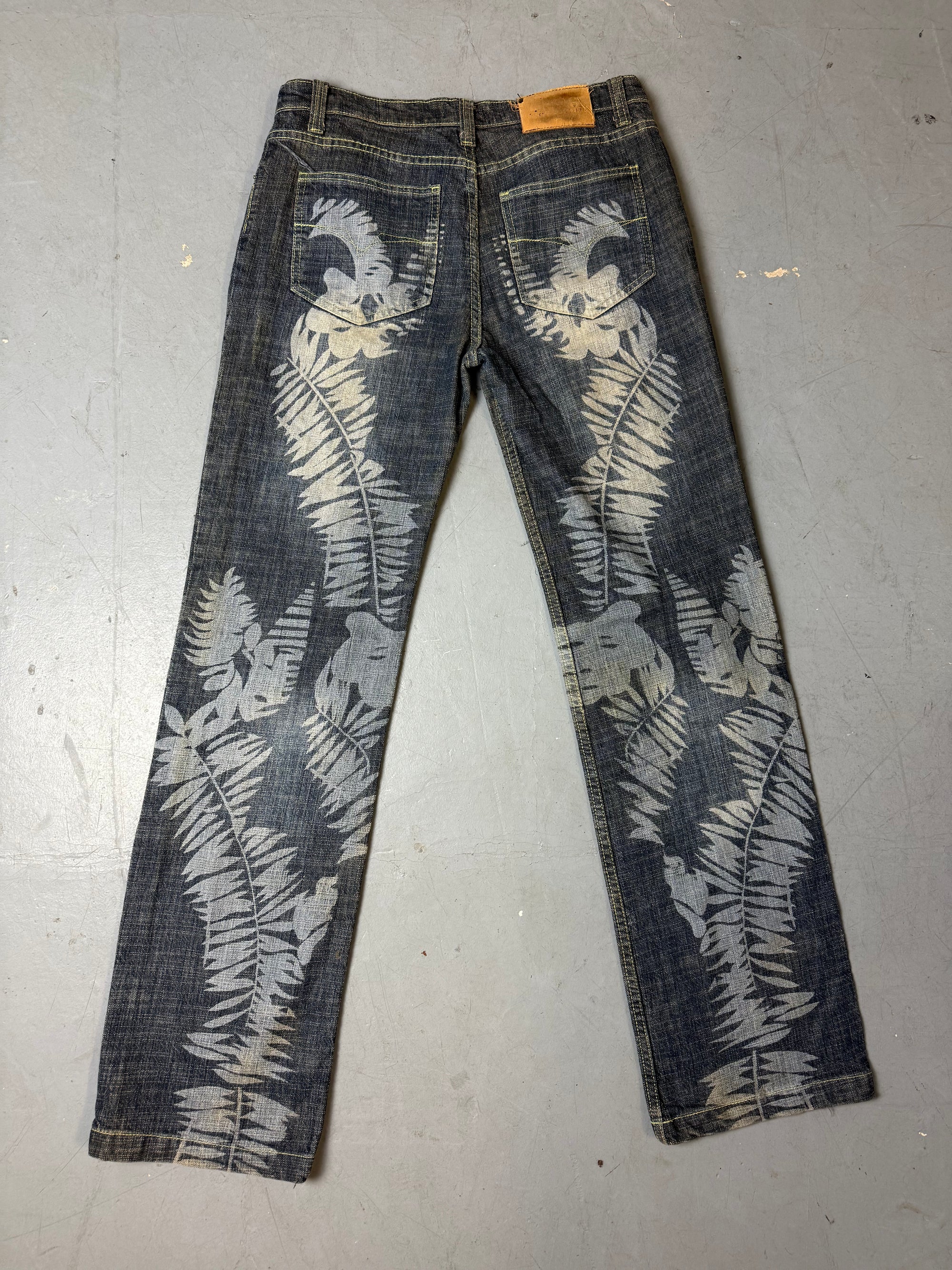 Vintage Versace Printed Baggy Denim M