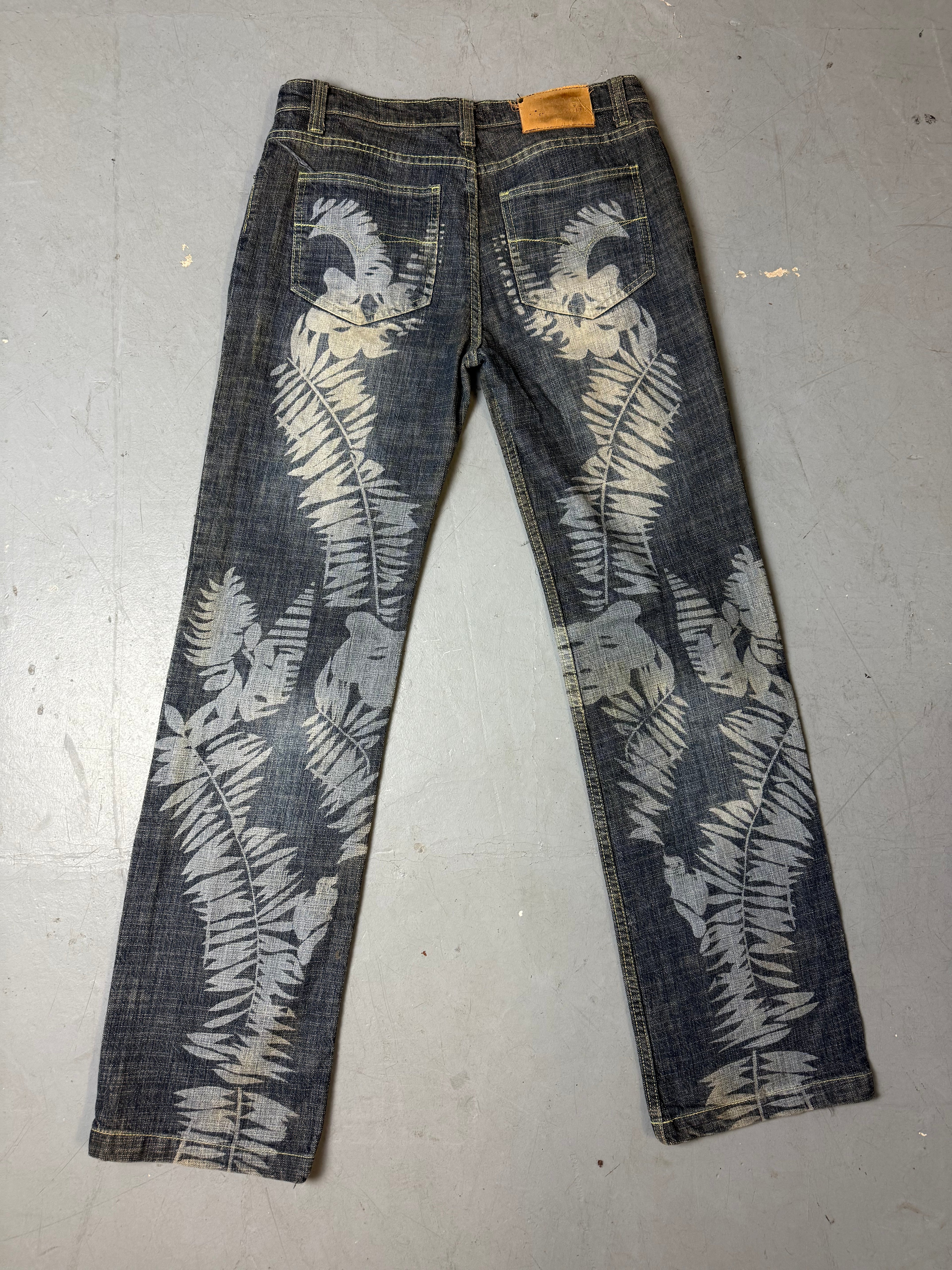 Vintage Versace Printed Baggy Denim M