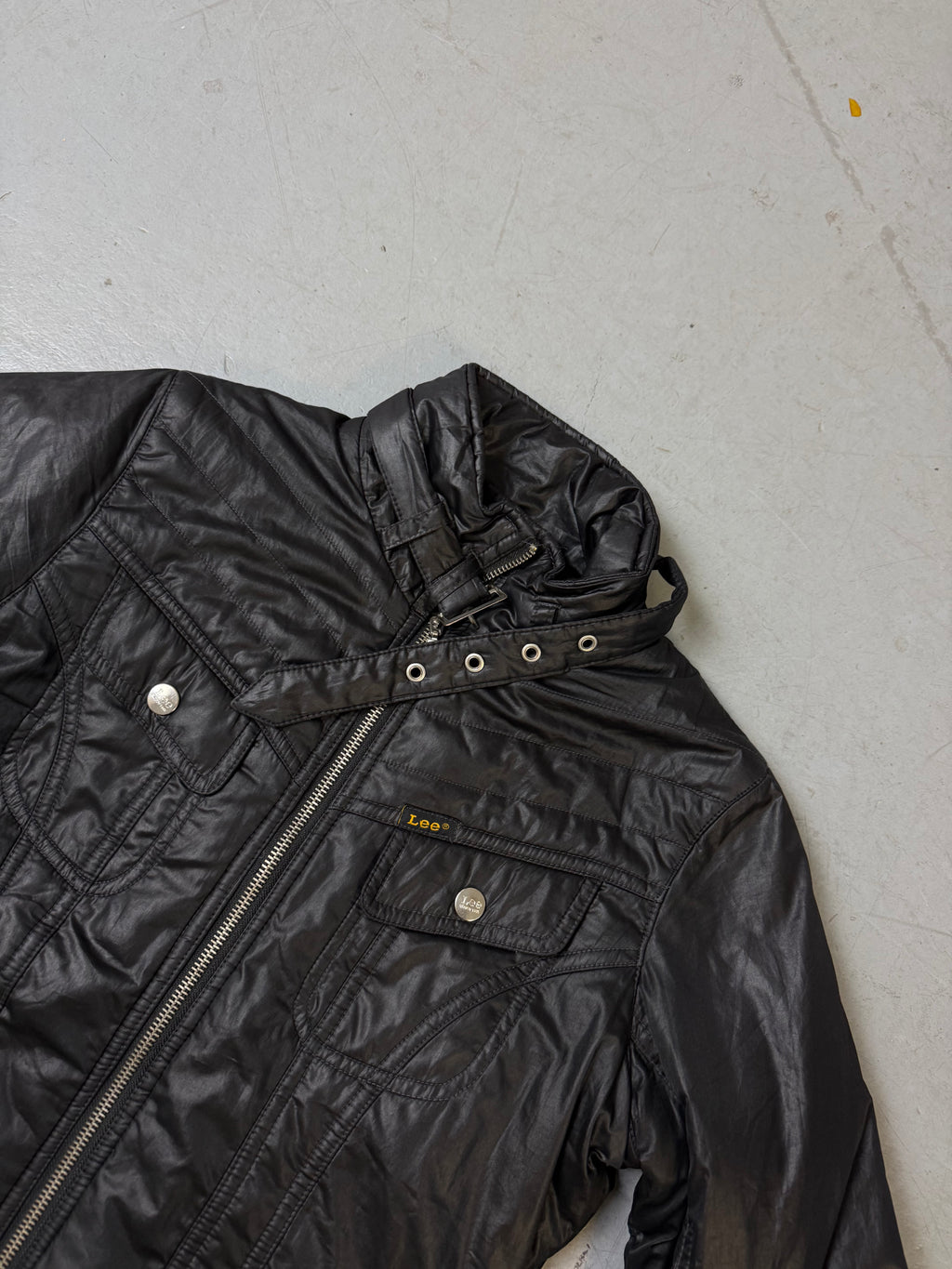 Vintage Lee Black Cropped Jacket S