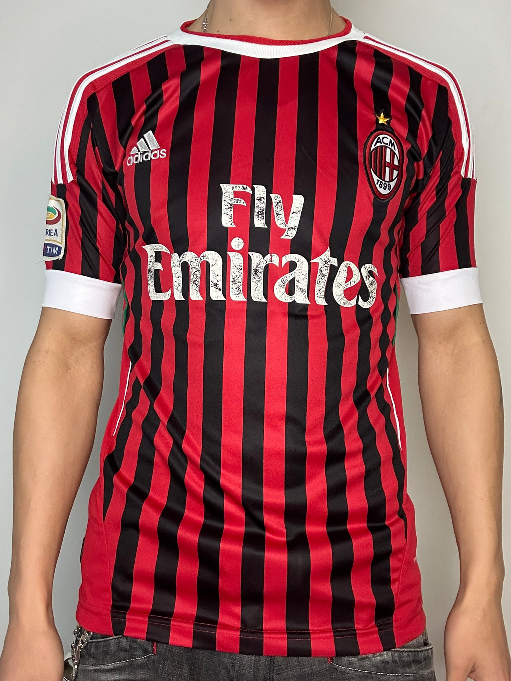 Vintage Adidas AC Milan 11/12 Home Jersey M