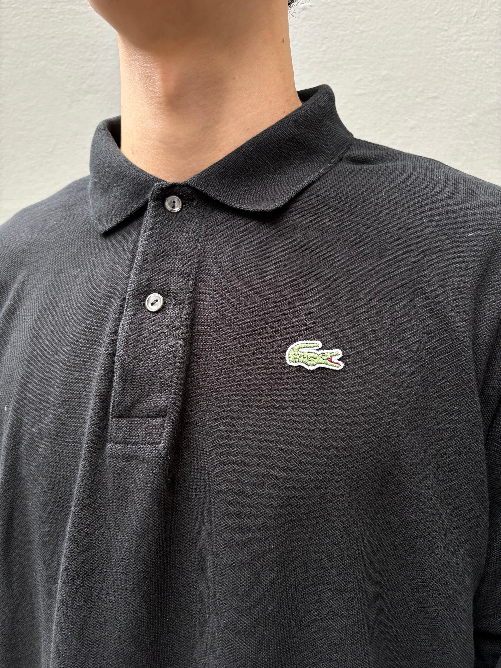 Vintage Black Lacoste Polo Longsleeve L/XL