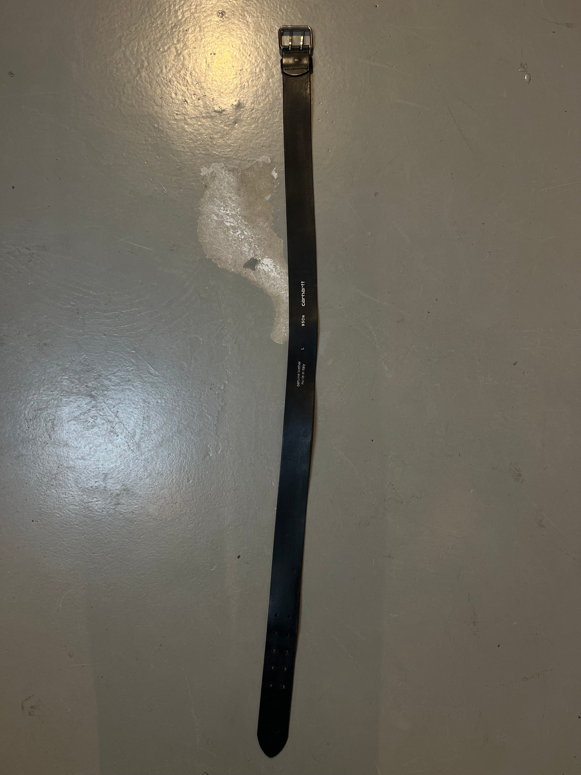 Vintage Black Carhartt Leather Belt