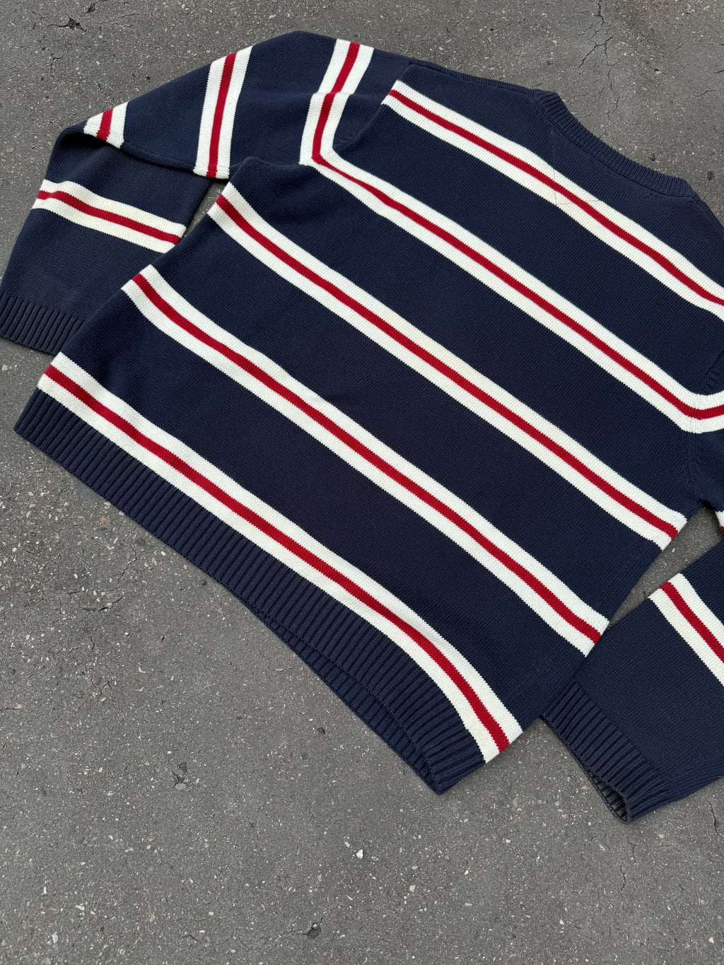 Vintage Tommy Hilfiger Striped Knit Sweater XL