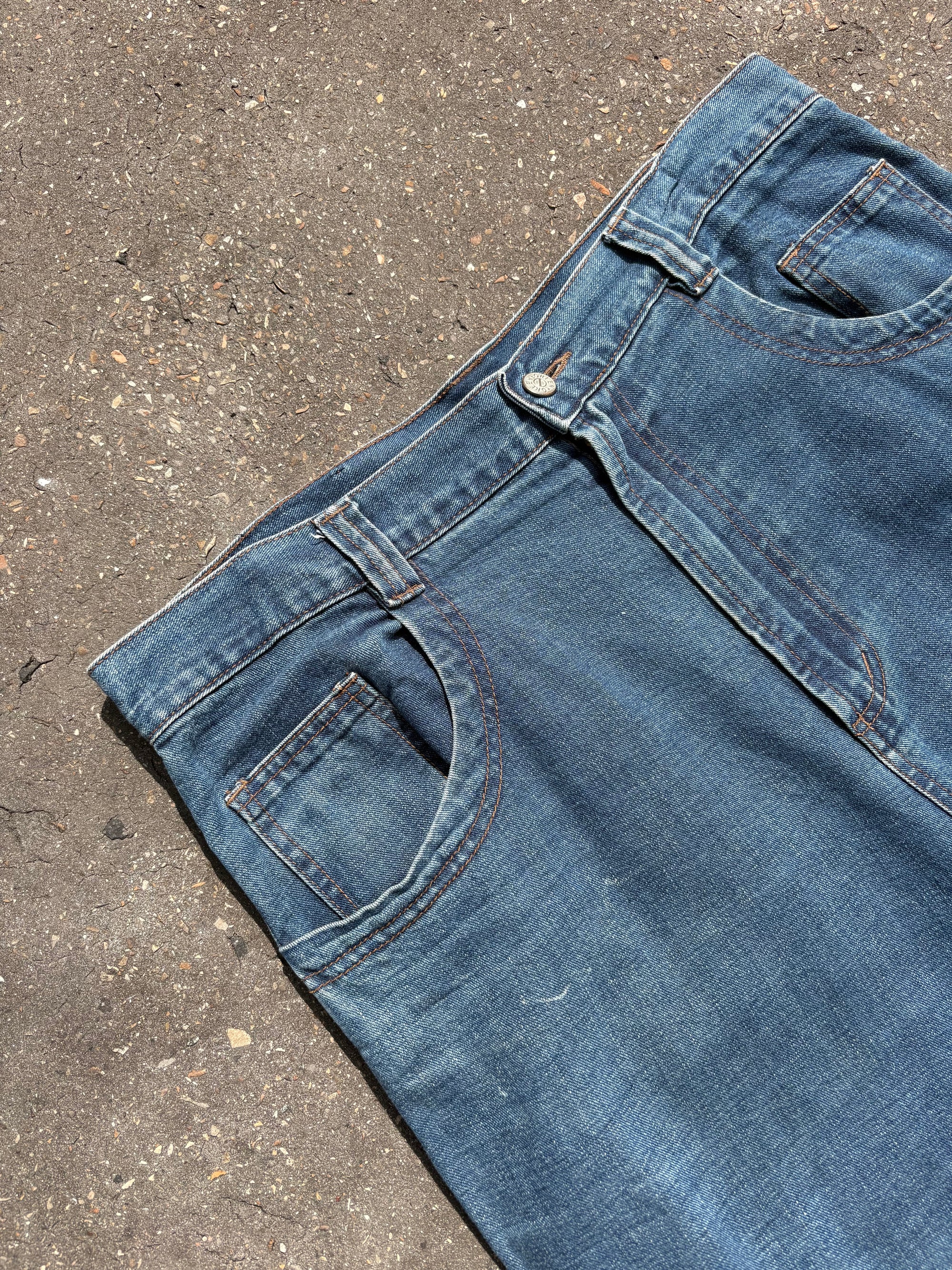 Vintage Dark Blue Baggy Jorts L/XL