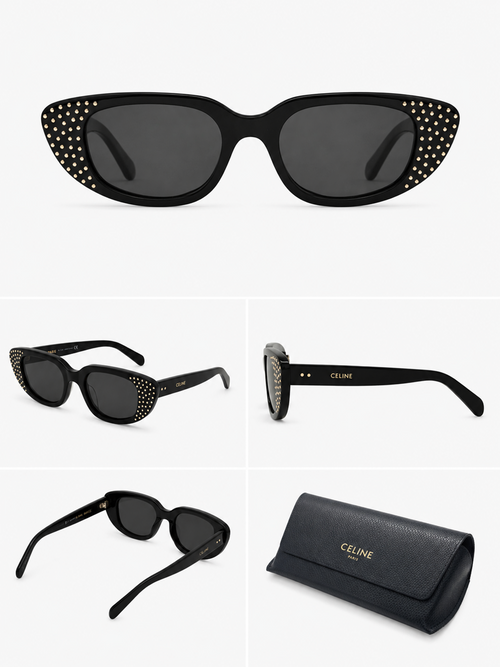 Vintage Celine Paris Sunglasses Black