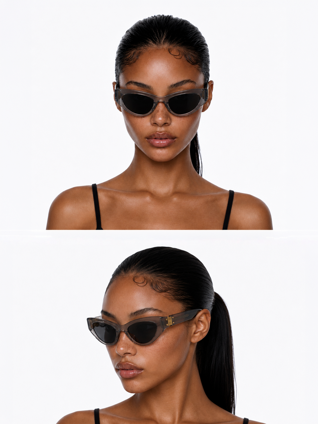 Bottega Veneta Grey and Gold Sunglasses