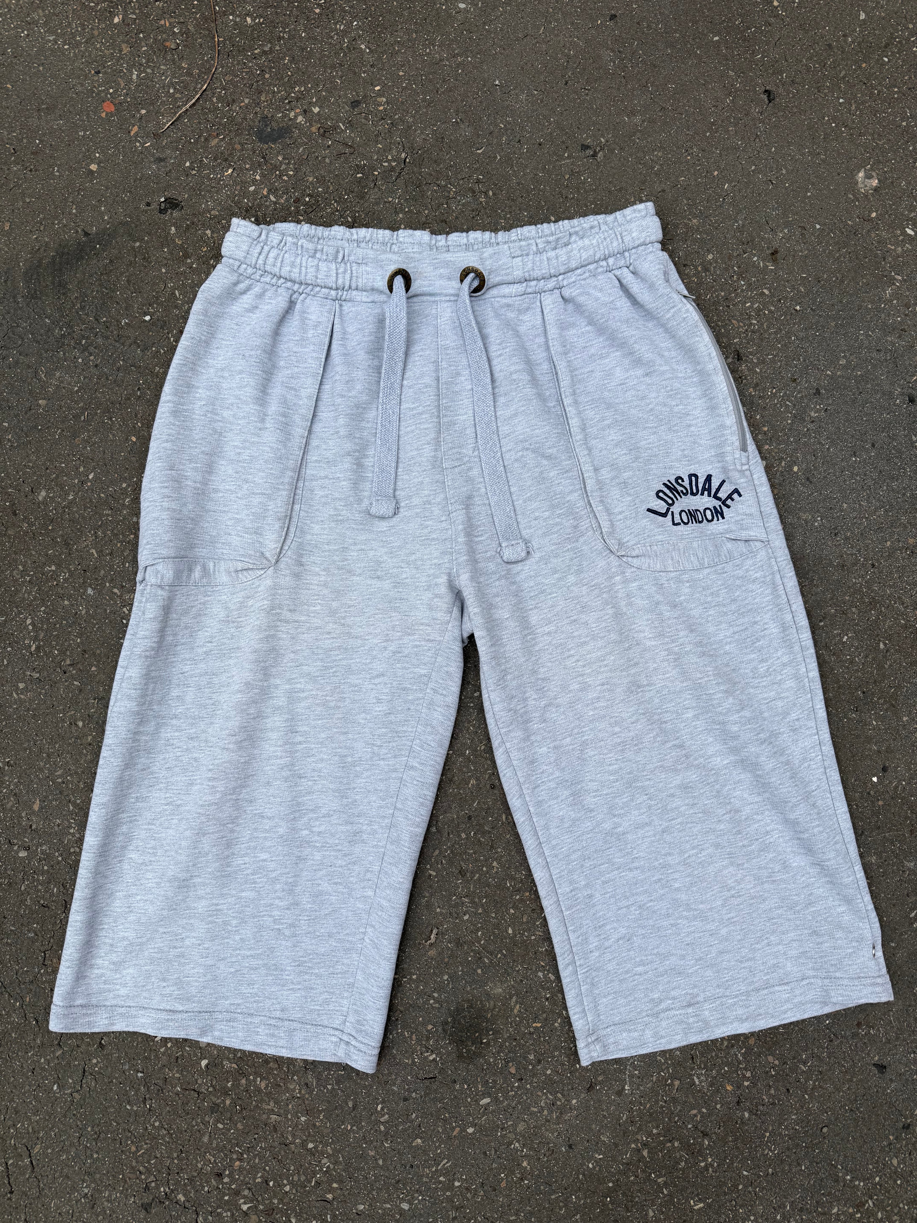 Vintage Lonsdale Grey Jogger Shorts M