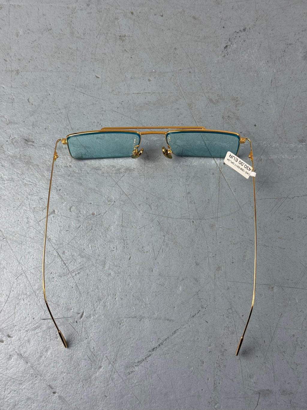 Cutler and Gross Fine Gold Sunglasses Unisex. Y2K Second Hand 2000s Fashion