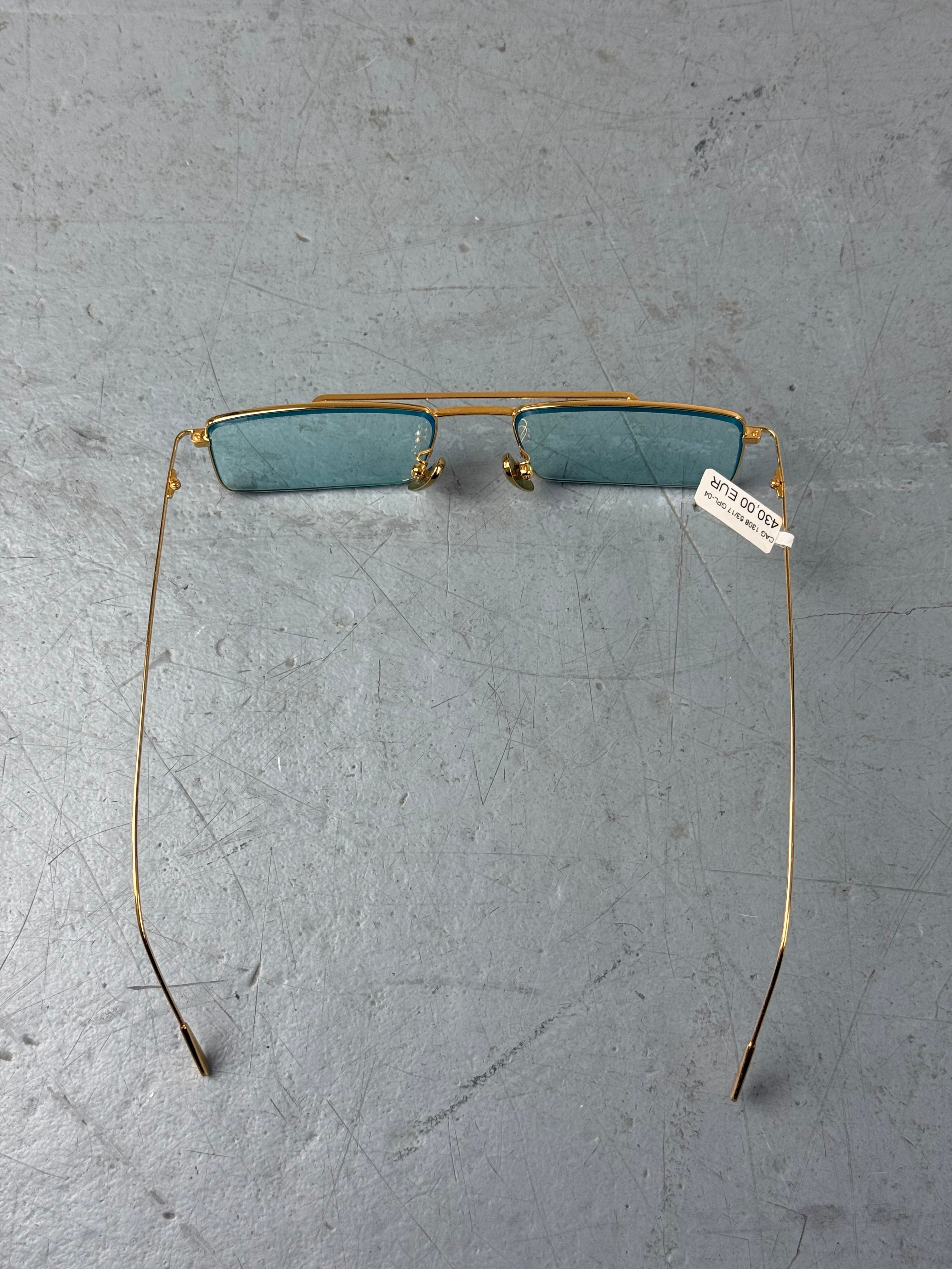 Cutler and Gross Fine Gold Sunglasses Unisex. Y2K Second Hand 2000s Fashion