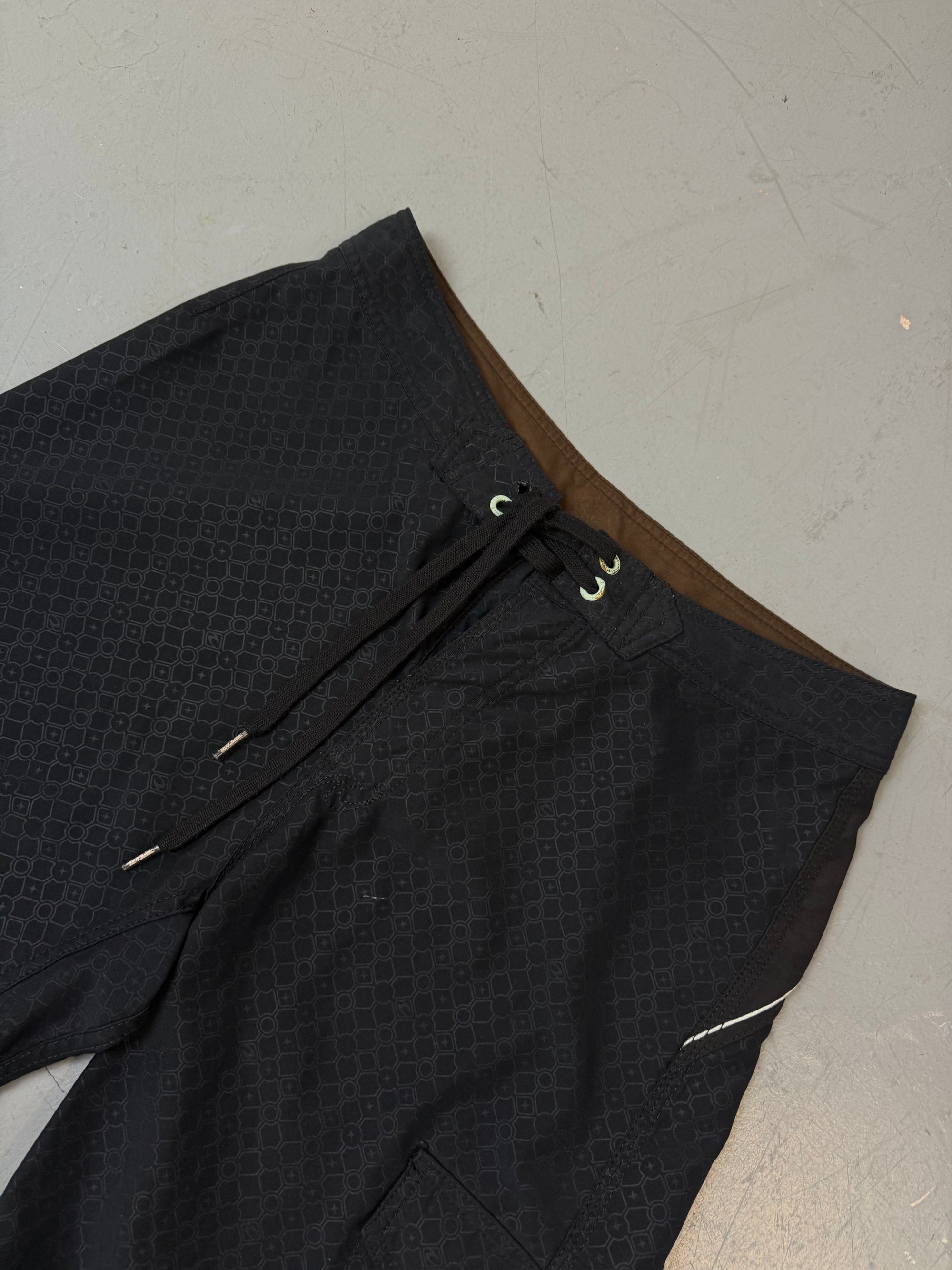 Vintage Rip Curl Black Swim Shorts M/L