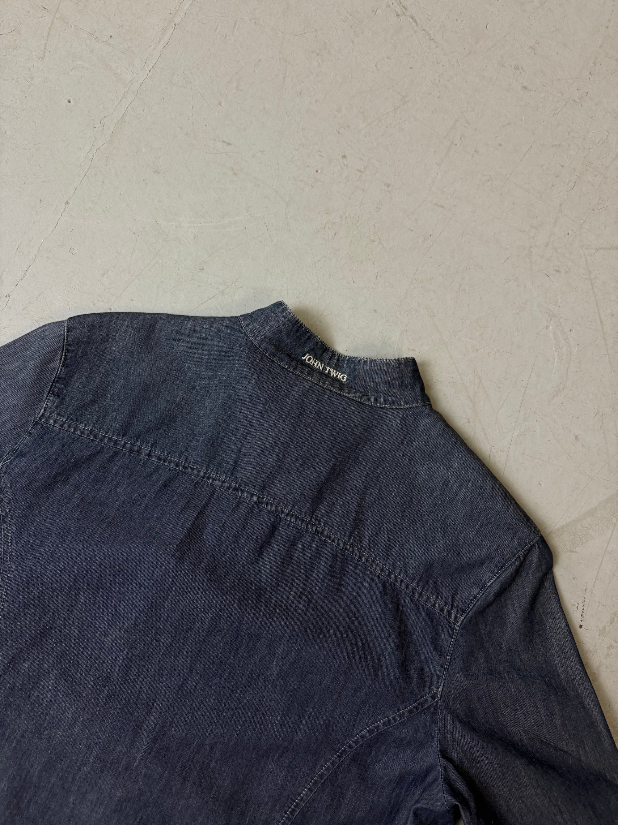 Vintage Denim Optic Cloth Jacket S/M