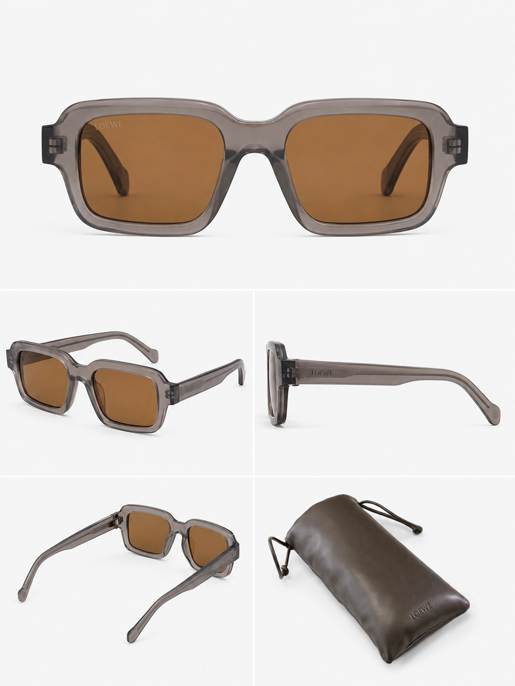 Loewe Rectangular Grey Sunglasses