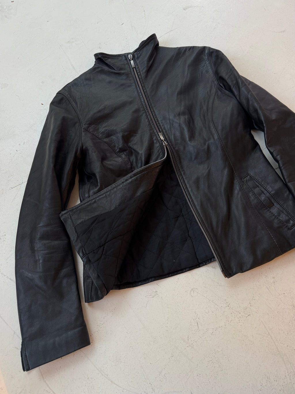 Vintage Leder Jacke (L)