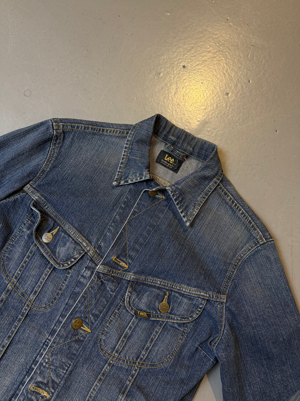 Vintage Lee Blue Washed Denim Jacket S/M