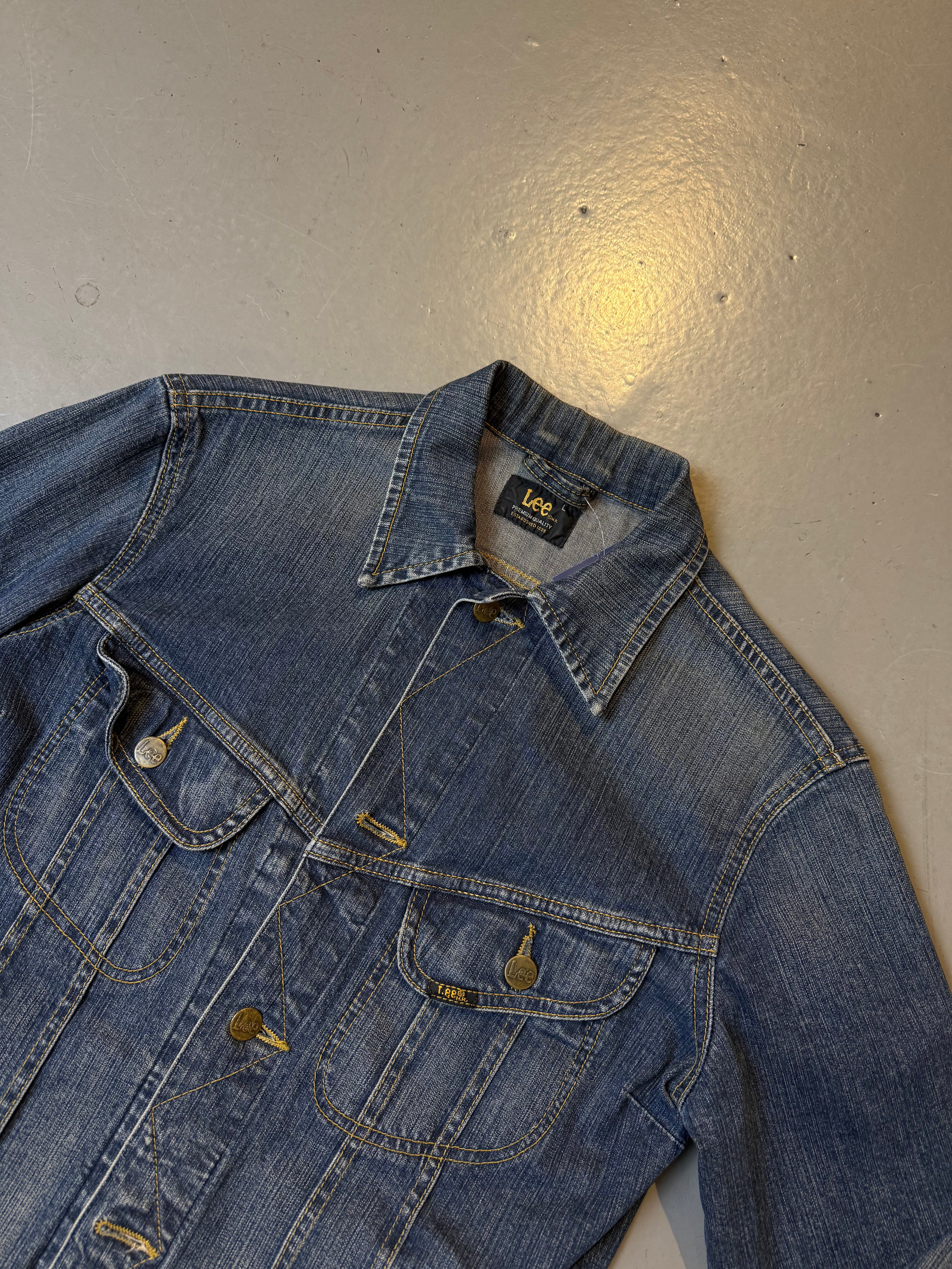 Vintage Lee Blue Washed Denim Jacket S/M