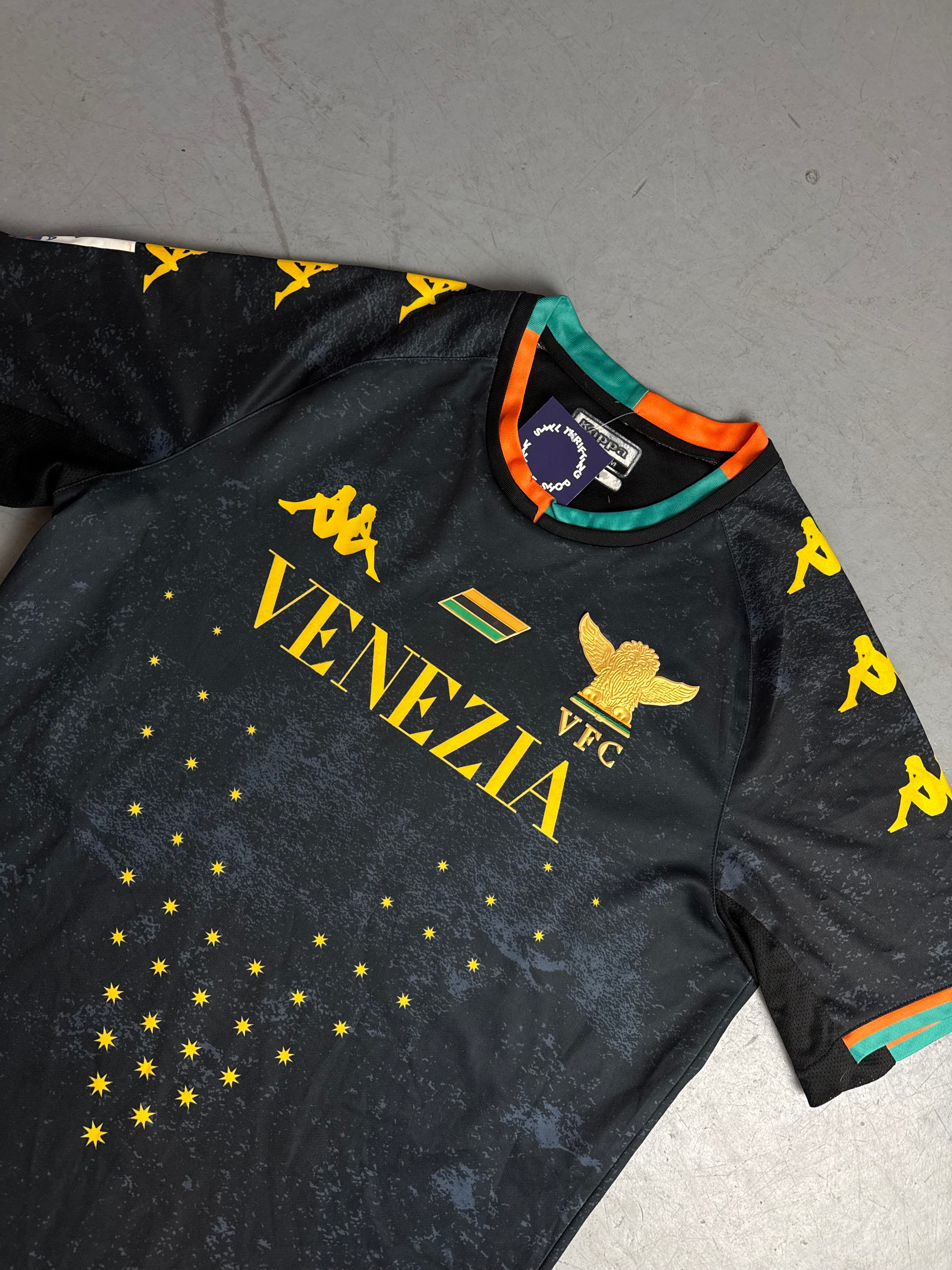 Kappa Venezia 21/22 Heim Fußballtrikot für Herren. Vintage second Hand Y2K 20l0s Fashion. 