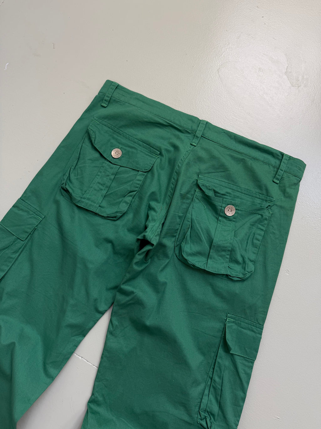 Vintage Green Light Cargo Pants L