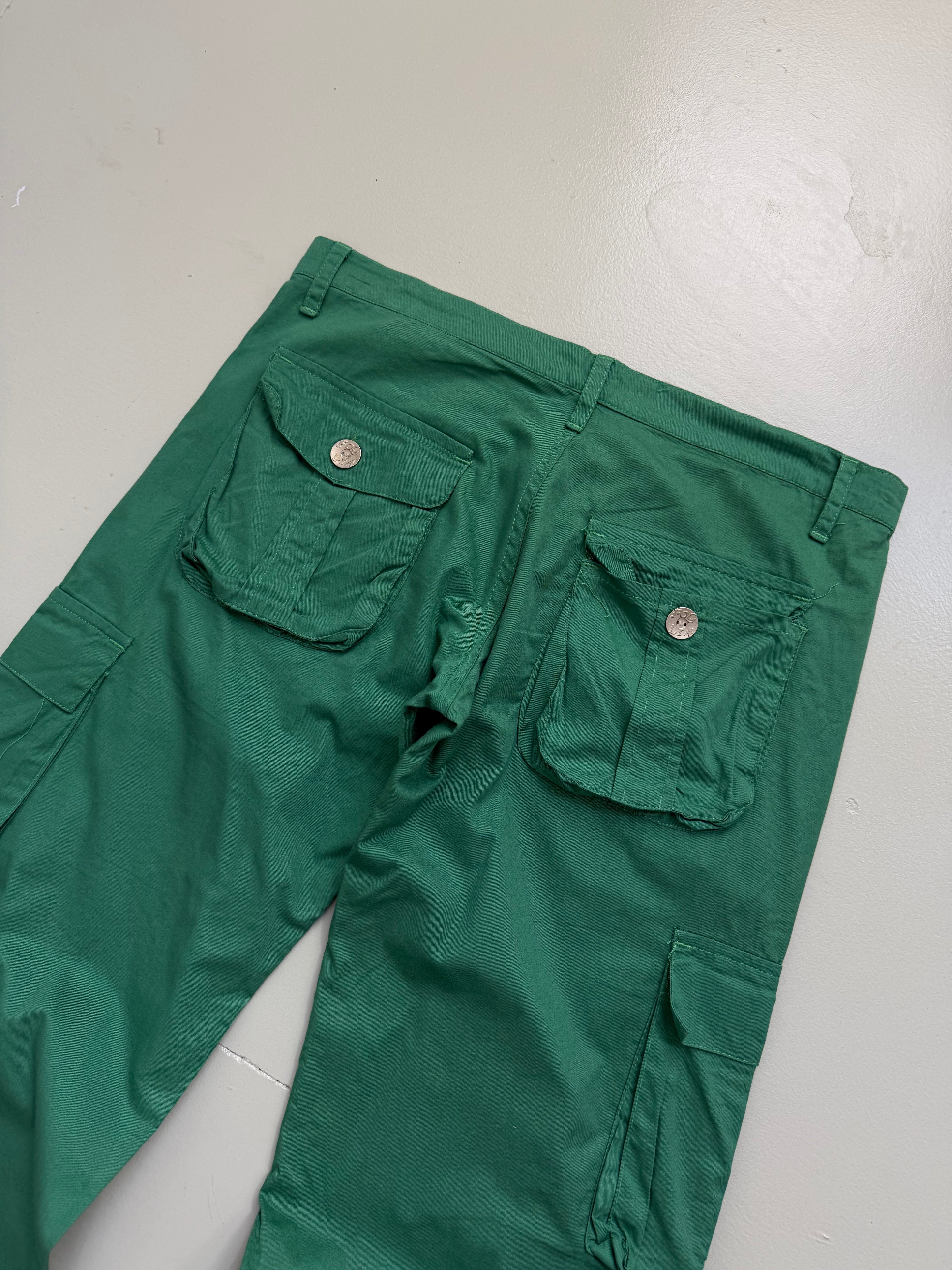 Vintage Green Light Cargo Pants L