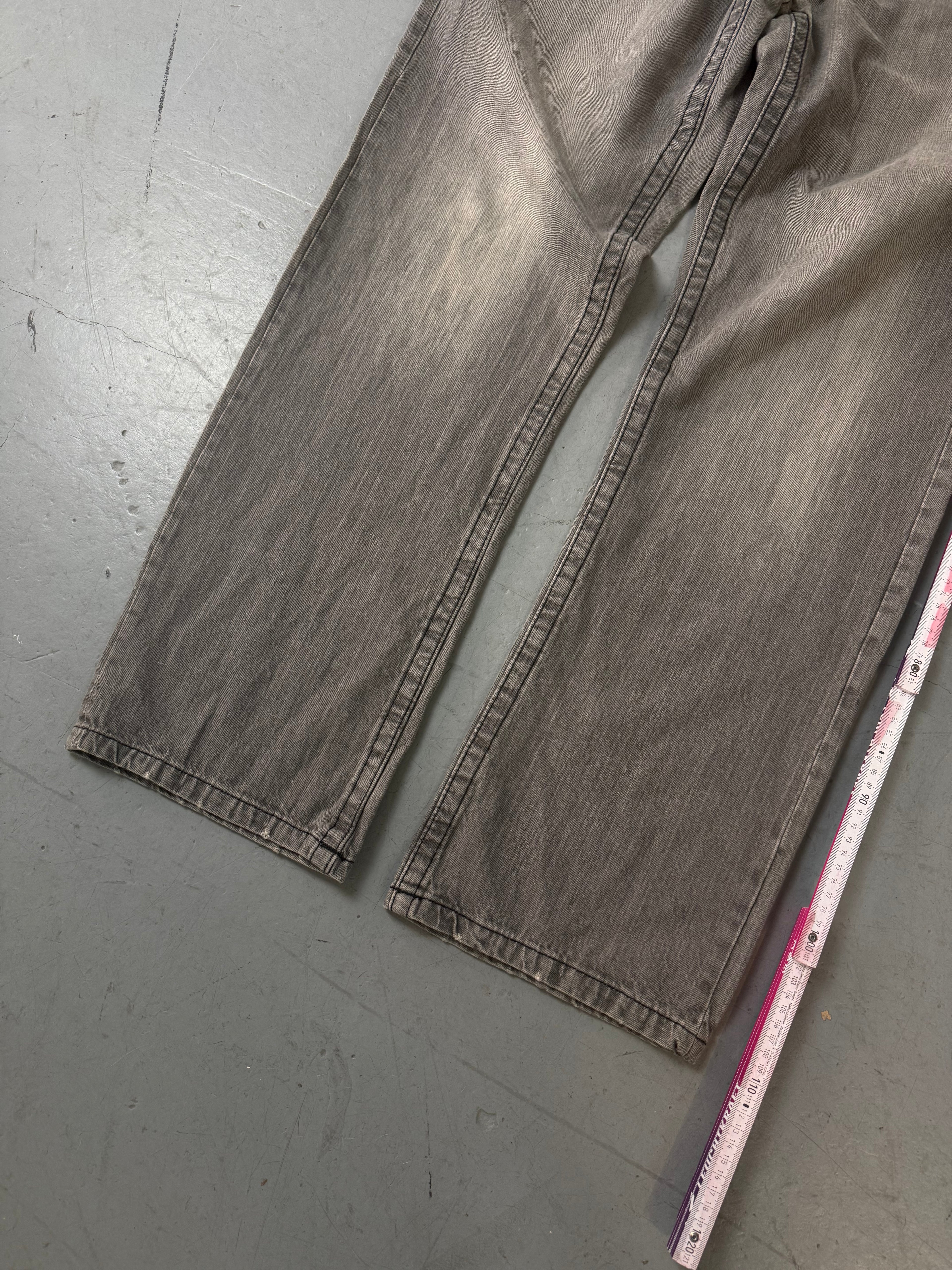 Vintage True Religion Grey Baggy Straight Leg Denim XXL