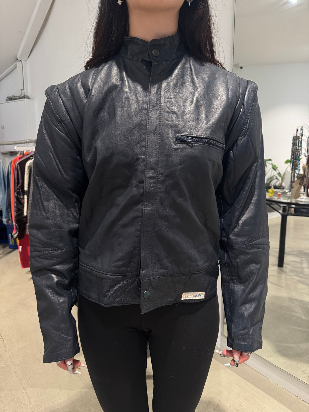 Vintage Giemme Leder Jacke (M/L)