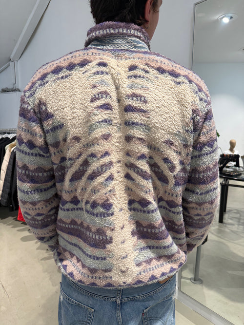 Vintage Kapital Ashland Stripe & Bone Fleece Jacke (XL)
